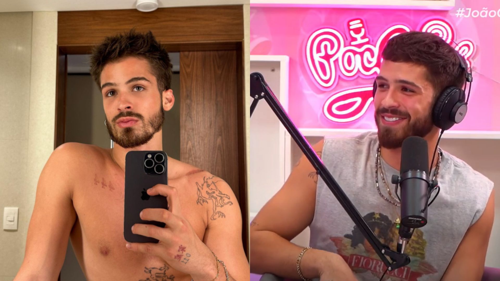 João Guilherme fala sobre amor e affairs em podcast: “Sou meio apaixonadinho”