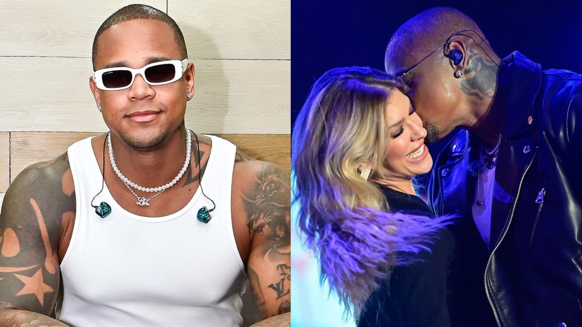 Léo Santana para show e pede respeito à esposa, Lore Improta: ”Sou casado”