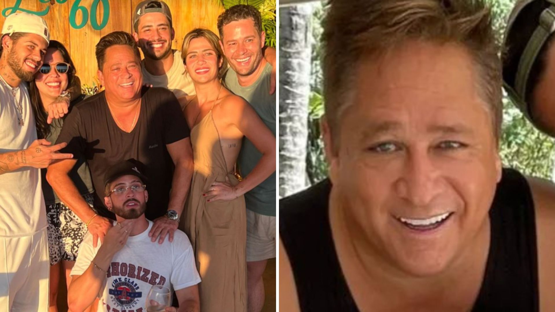 Leonardo comemora 60 anos em almoço luxuoso ao lado dos seis filhos