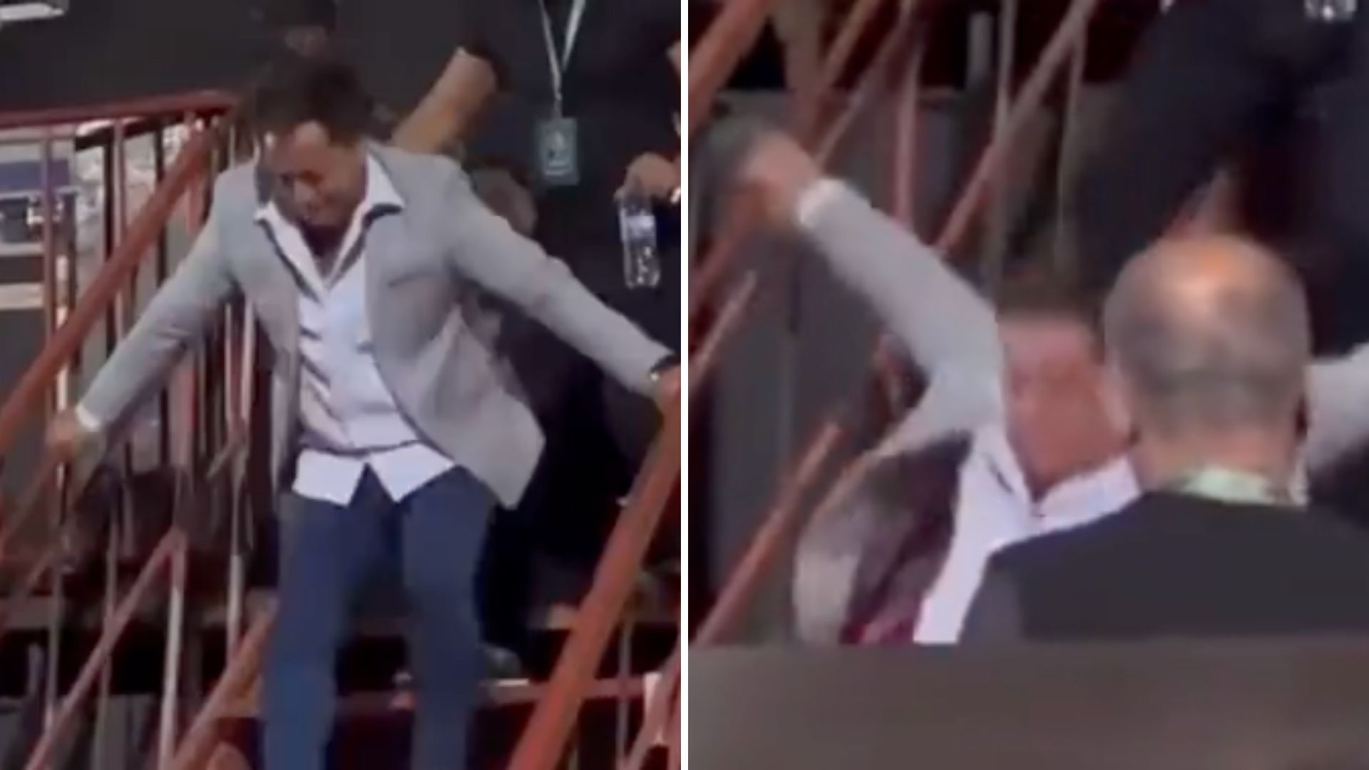Foi a ‘marvada’? Leonardo leva tombo e assusta fãs nos bastidores de show