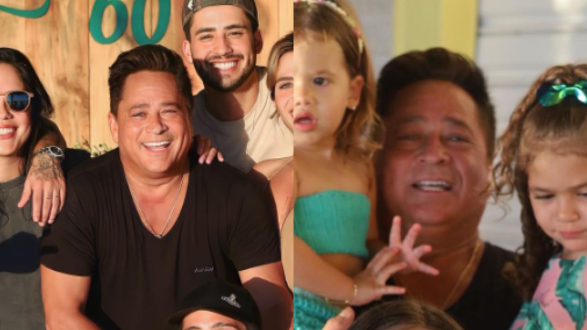 Leonardo posa com família completa no seu aniversário de 60 anos