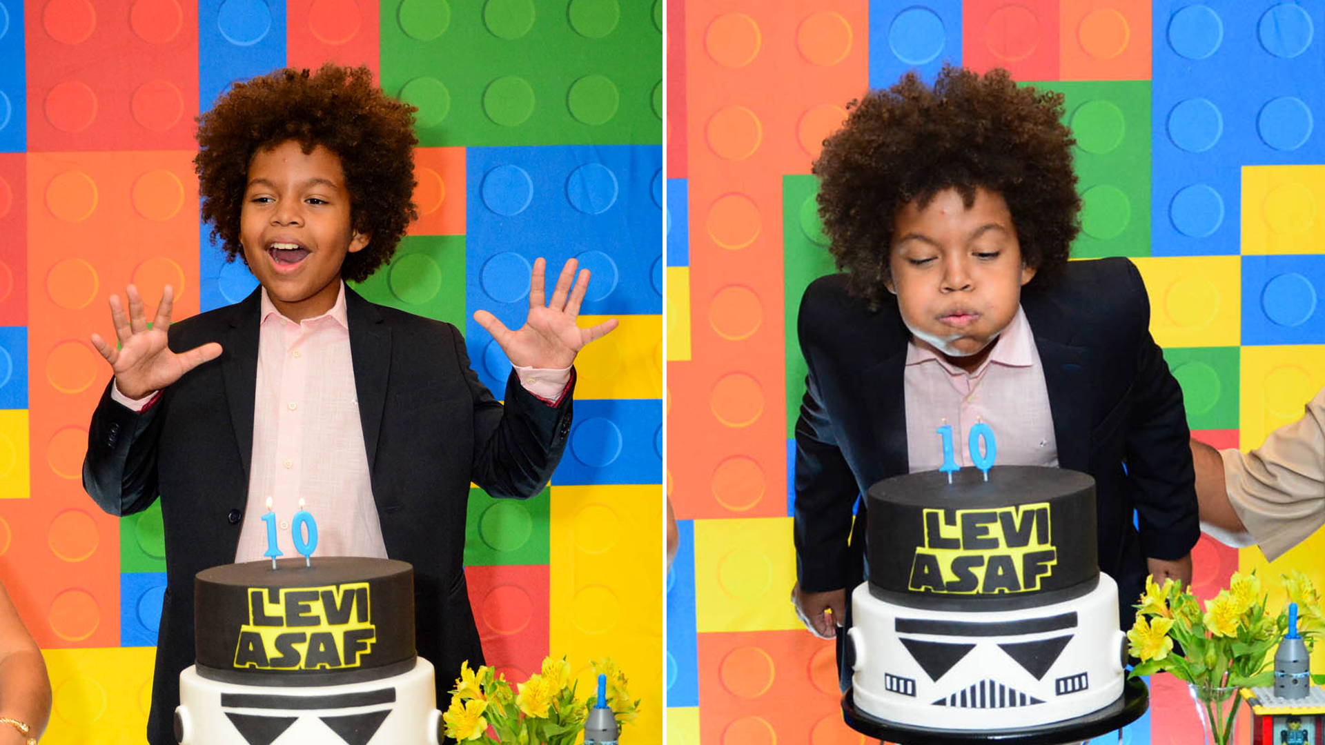 Levi Asaf comemora seu aniversário de 10 anos ao lado do elenco de ‘Amor Perfeito’