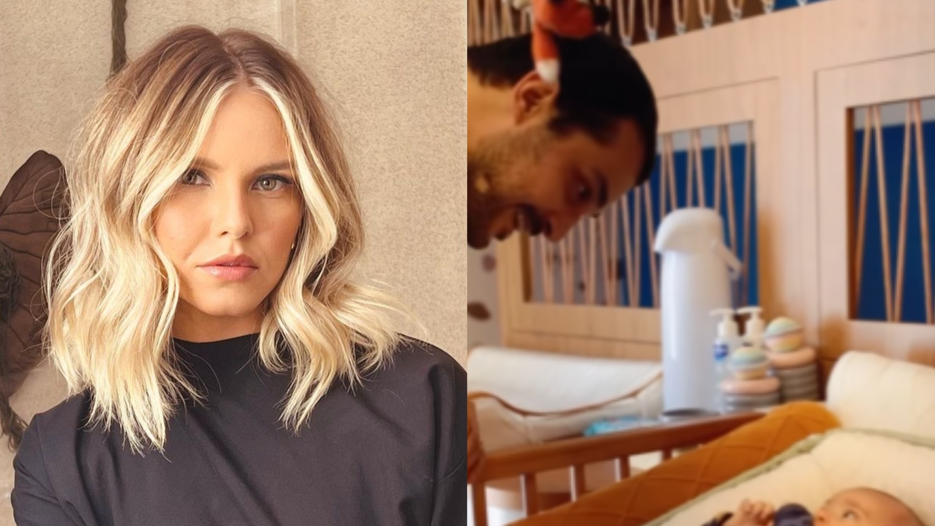 Louise D’Tuani encanta ao exibir o quartinho do filho com Edu Sterblitch