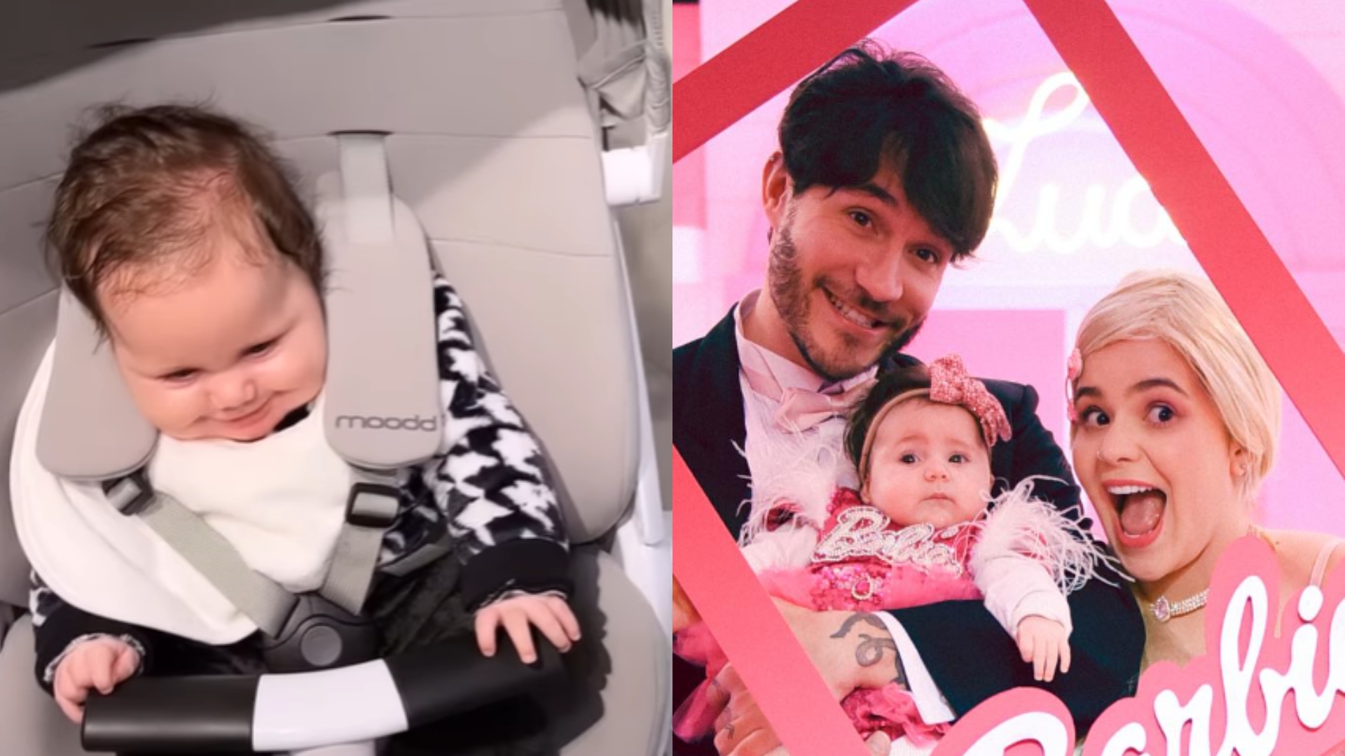 Filha de Eliezer e Viih Tube passeia pelo shopping com sapatilha de luxo