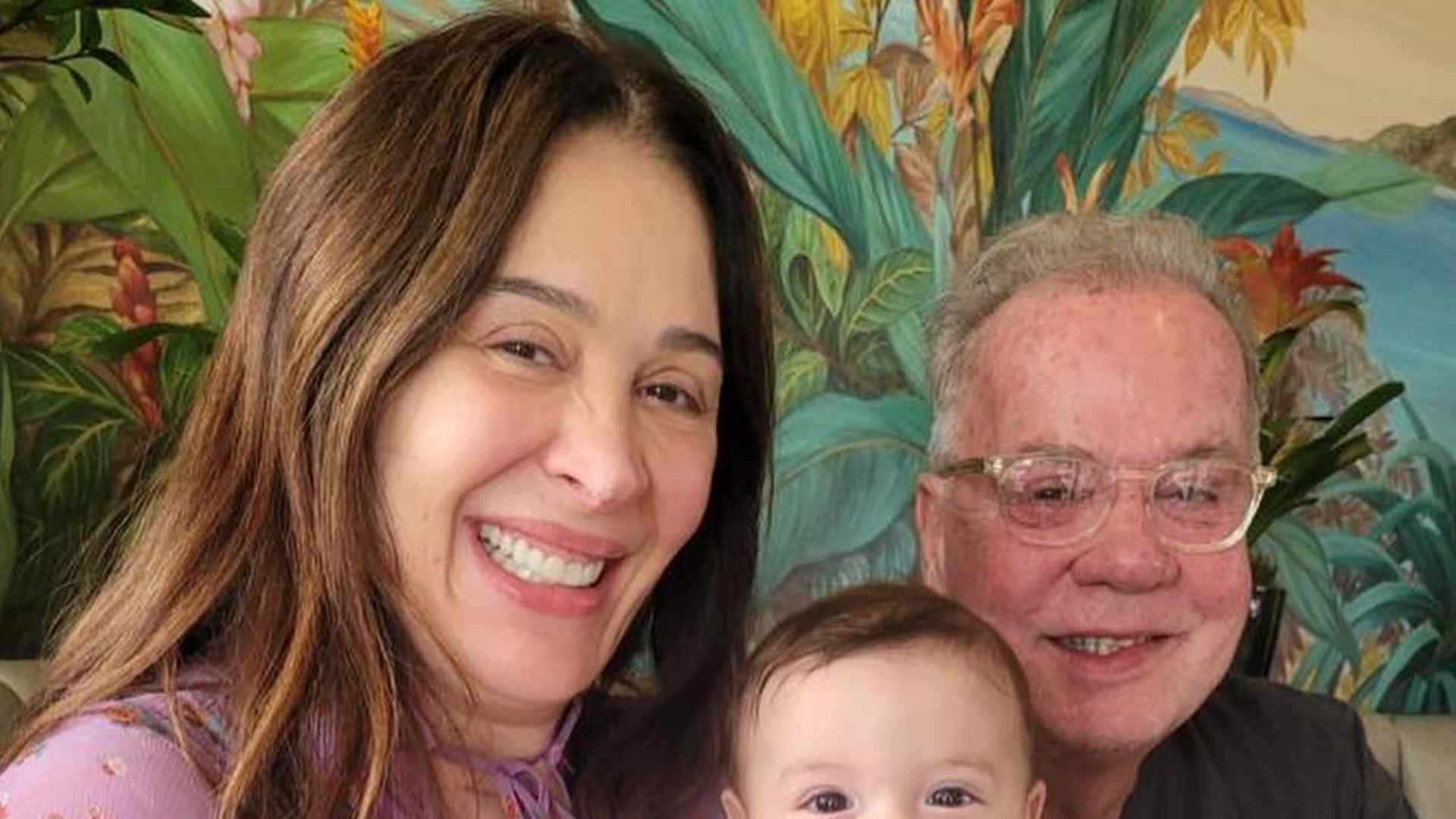 Luiz Fernando Guimarães mostra encontro com Claudia Raia e Luca: “Neném mais fofo”
