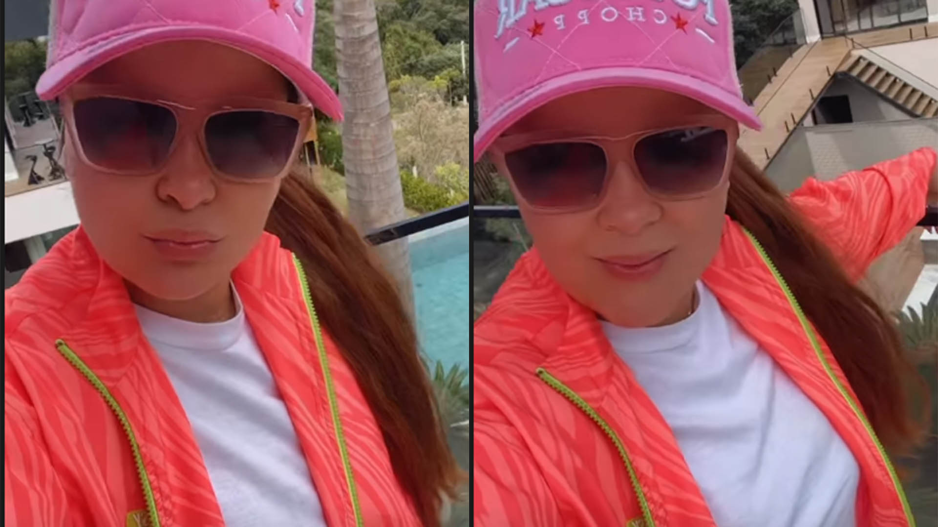 Maiara exibe a sua piscina de sua mansão nas redes sociais