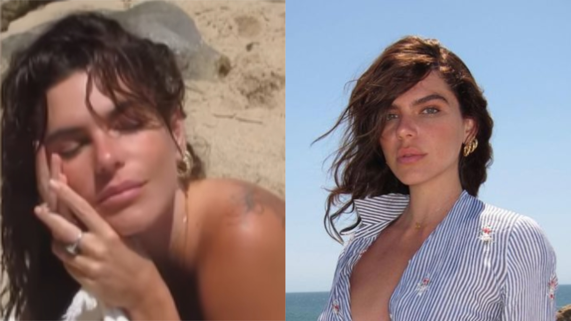 Topless, Mariana Goldfarb atualiza bronzeado e mostra mais momentos de viagem para Portugal
