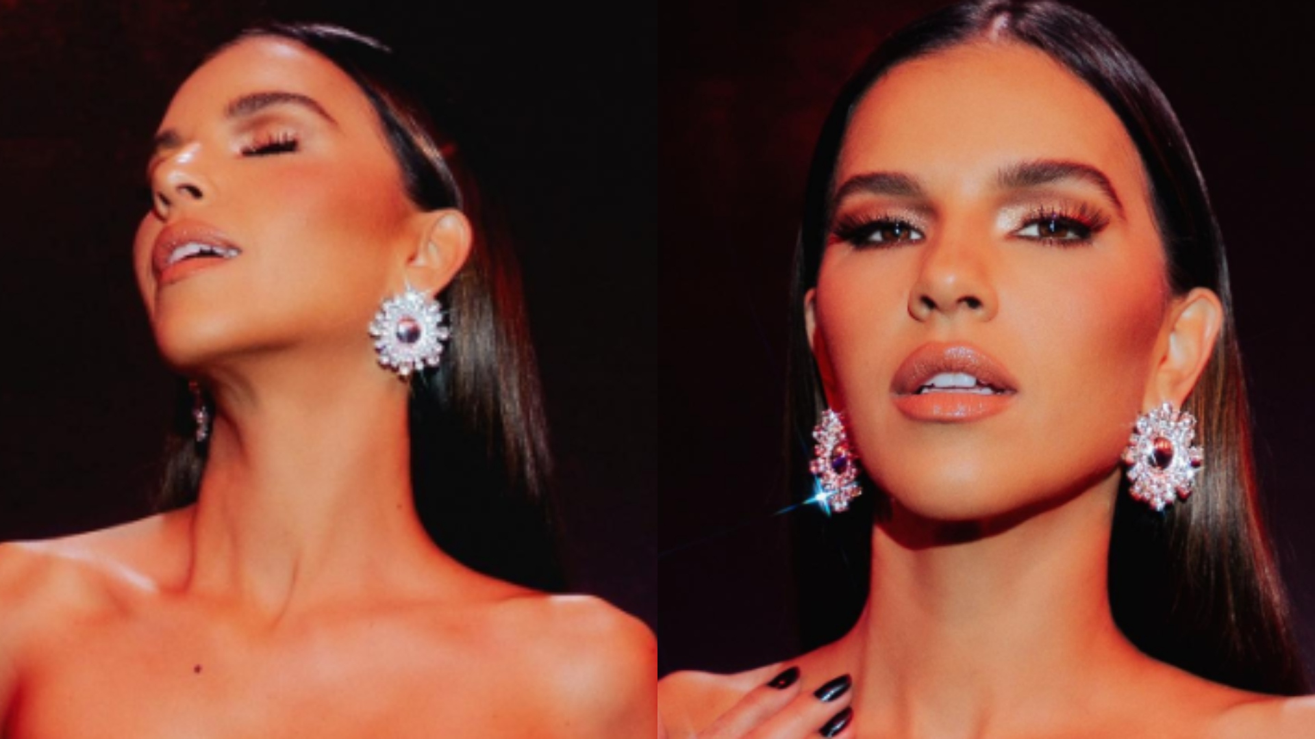 Mariana Rios arremata corações ao posar com vestido vermelho: ‘Deusa’