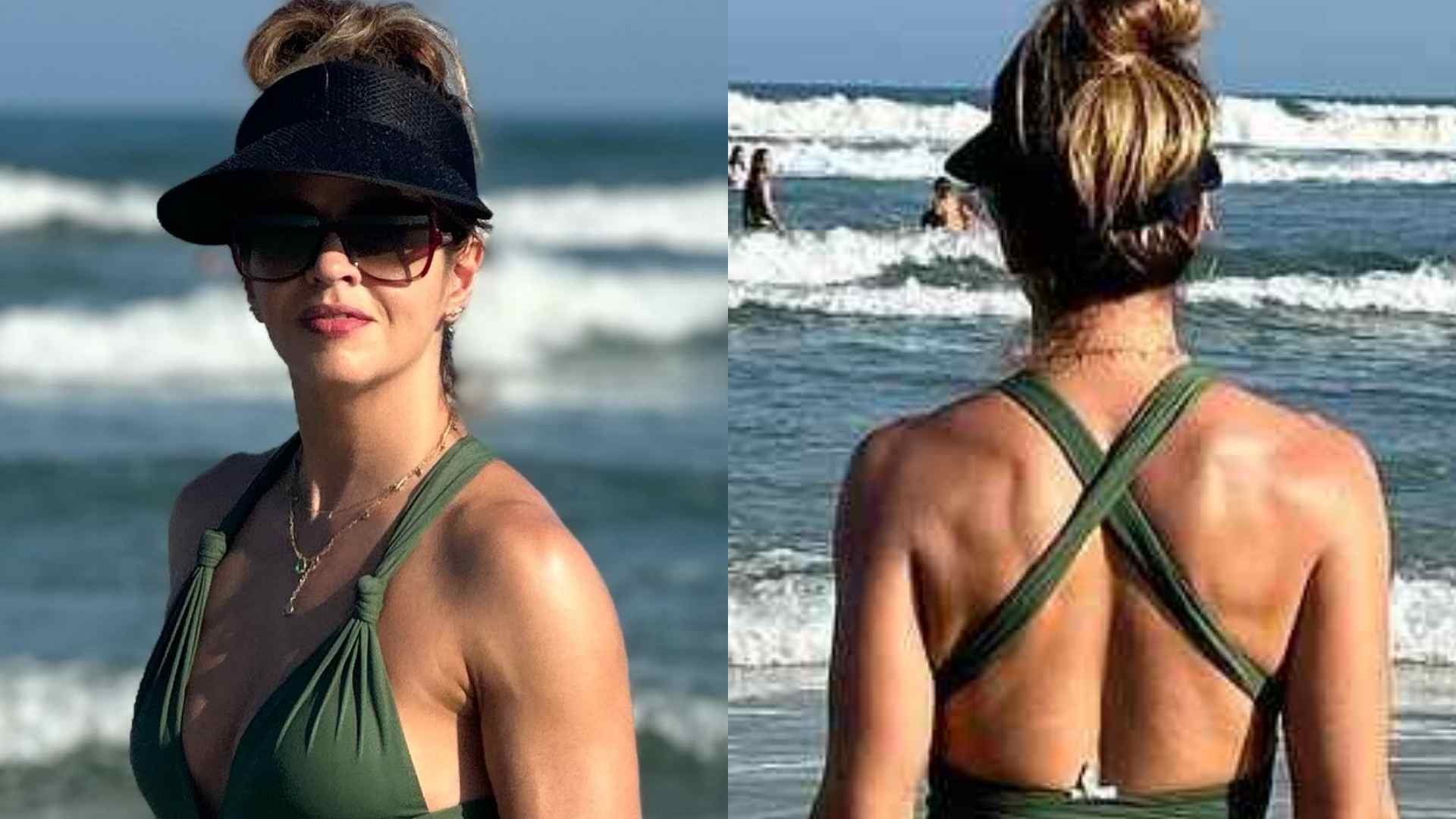 Mariana Santos ostenta curvas impecáveis com maiô fio-dental: “Que dia”
