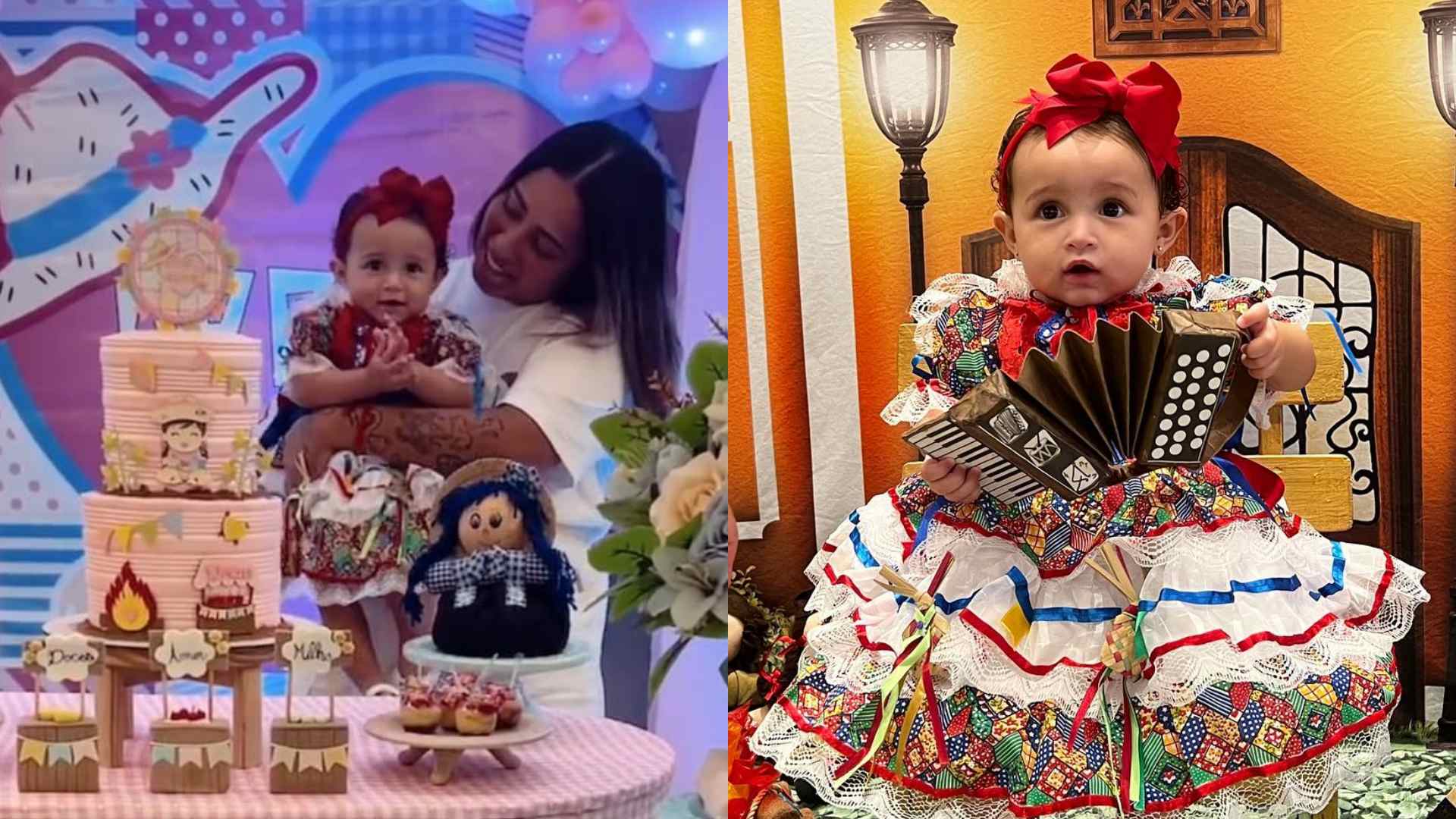 MC Loma comemora o décimo mês da filha: “Arraiá da Melanie”