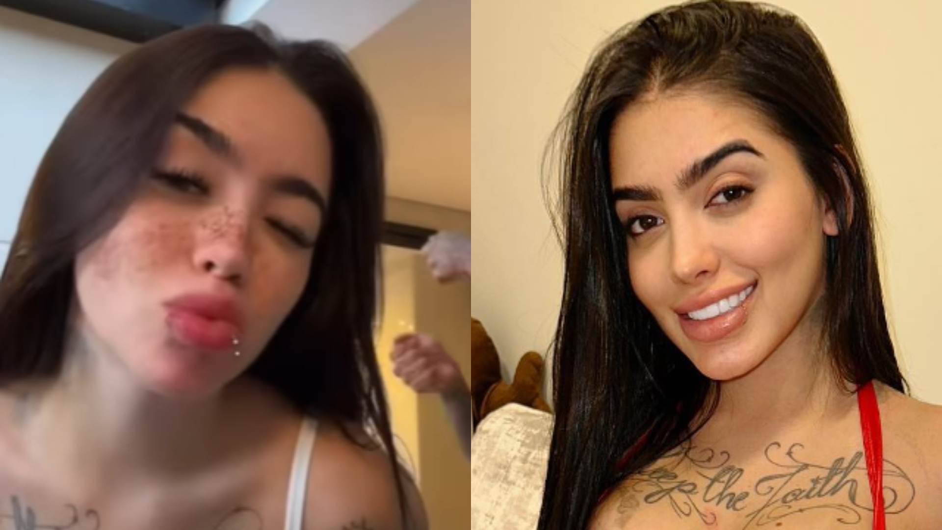 Grávida, MC Mirella surge com roxo no pescoço, mas explica motivo
