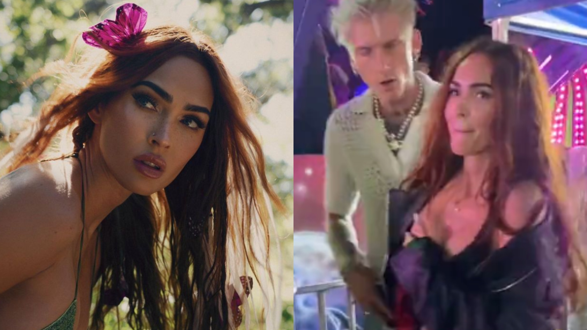 Homem tenta agredir Machine Gun Kelly e Megan Fox é atingida durante intervenção