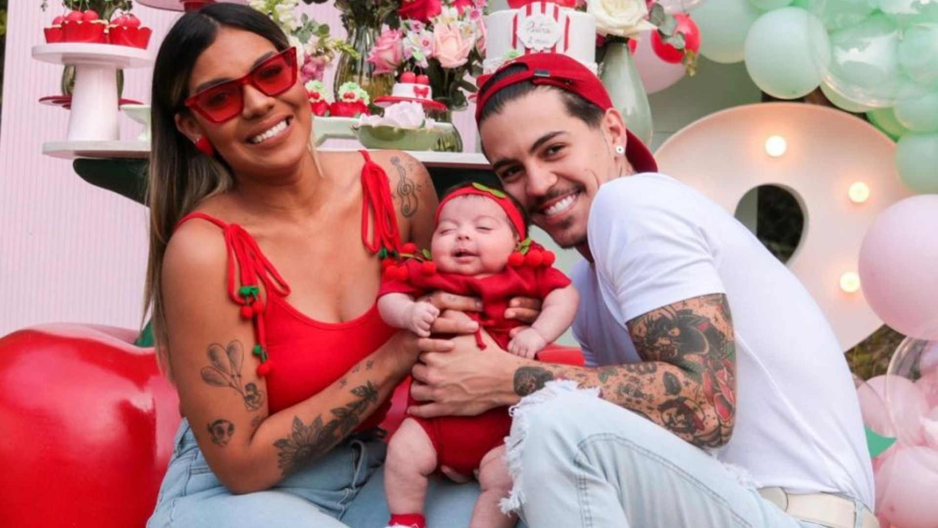 Relembre as festas de ‘mesversário’ da filha de Biel e Tays Reis; temas foram de Wandinha a marca de grife
