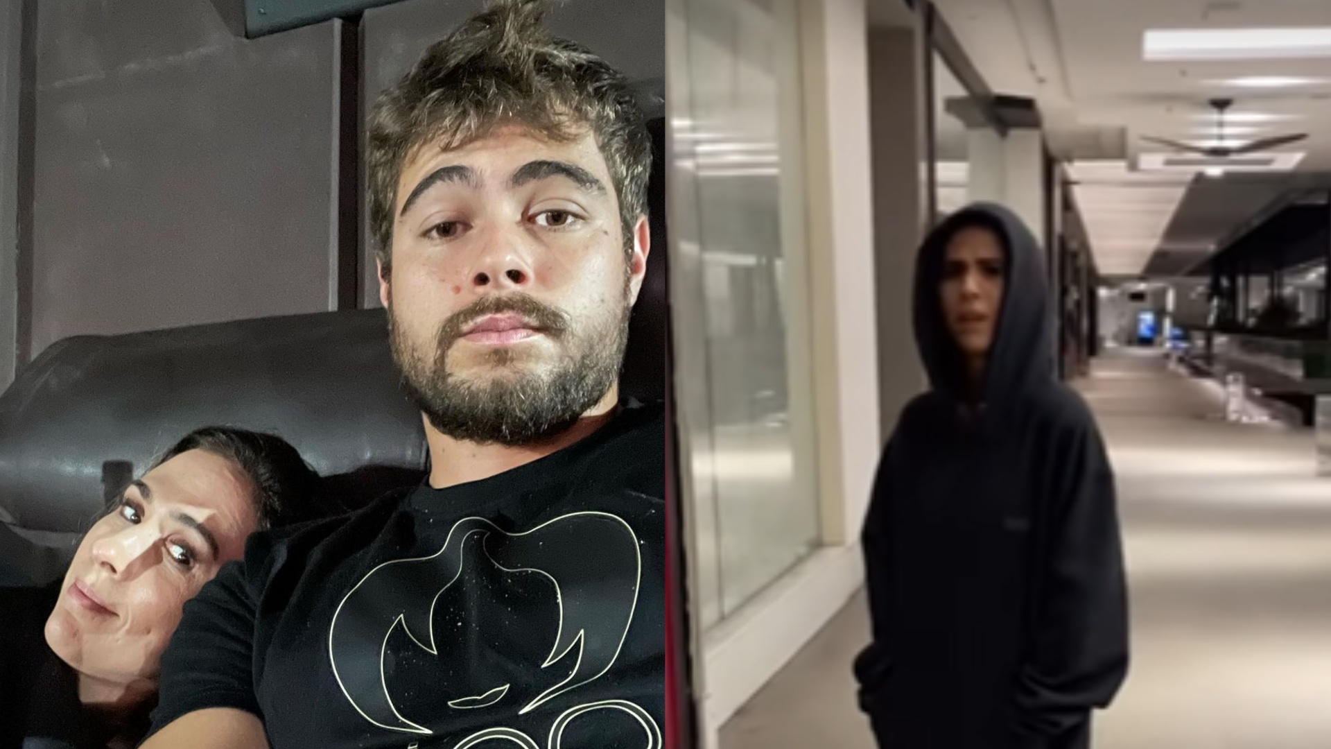 Rafael Vitti curte cinema com Tata Werneck e mostra a esposa dormindo: ”Revezamos”