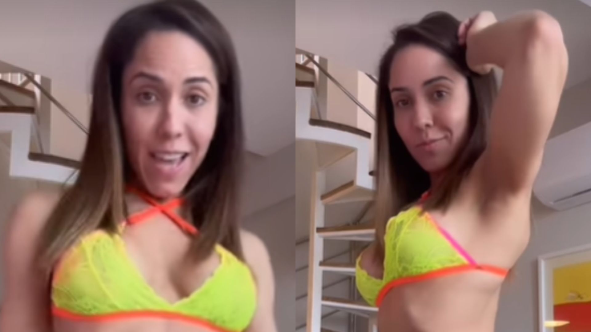 Sem maquiagem, Mulher Melão sensualiza de lingerie: “Natural”
