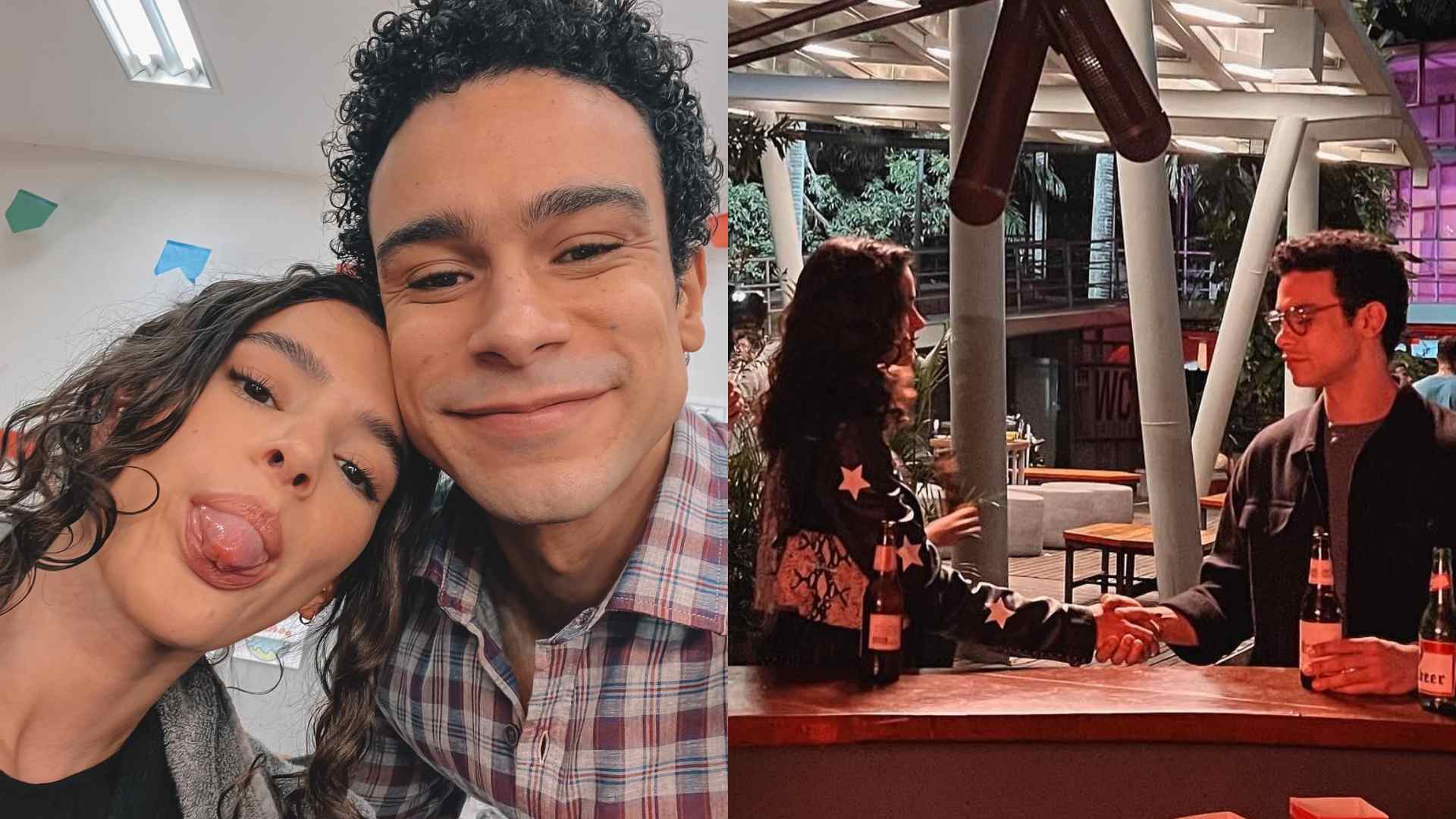 Com fotos dos bastidores, Sérgio Malheiros celebra série com Bruna Marquezine: “Grande parceira”