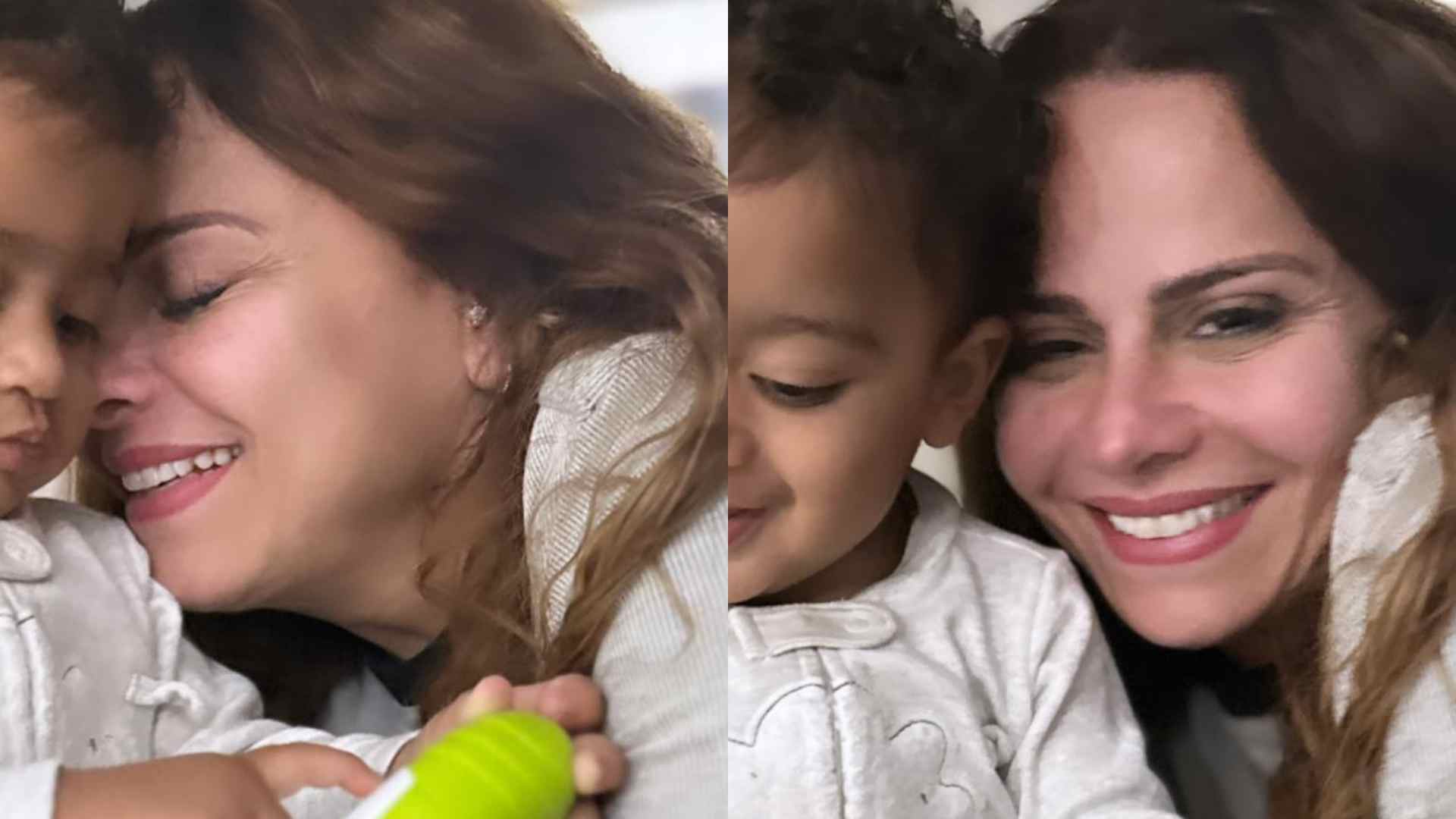 Viviane Araújo se derrete ao surgir agarradinha com o filho: “Me faz feliz!”