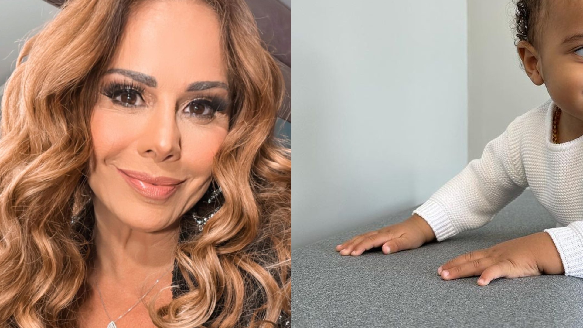 Filho de Viviane Araujo esbanja fofura em sequência de cliques: ”A cara do pai”