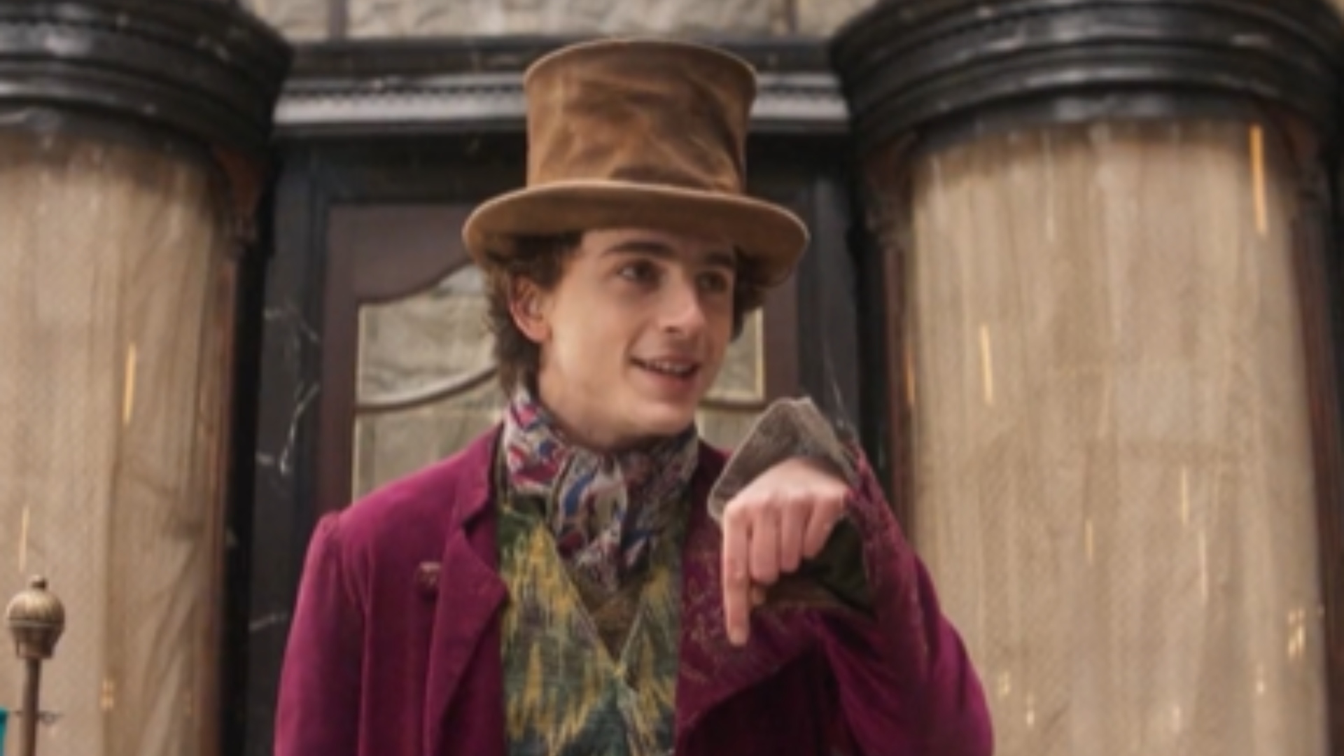 Primeiras imagens de Timothée Chalamet como Willy Wonka bombam na web