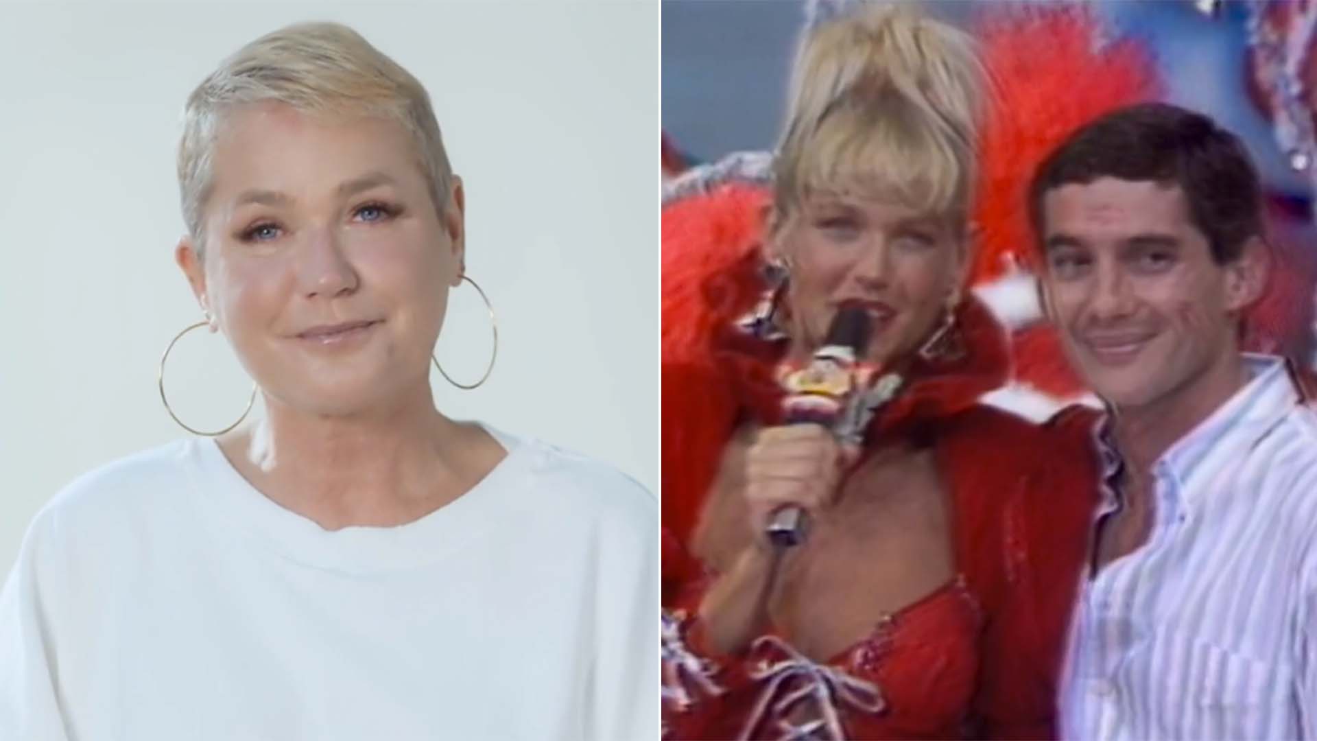 Xuxa revela como foi o primeiro encontro com Ayrton Senna: ‘Negócio meio doido’