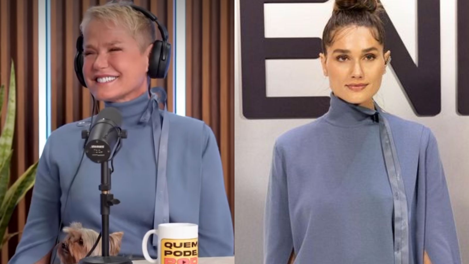 Que luxo! Xuxa pega emprestado look de Sasha avaliado em R$20 mil