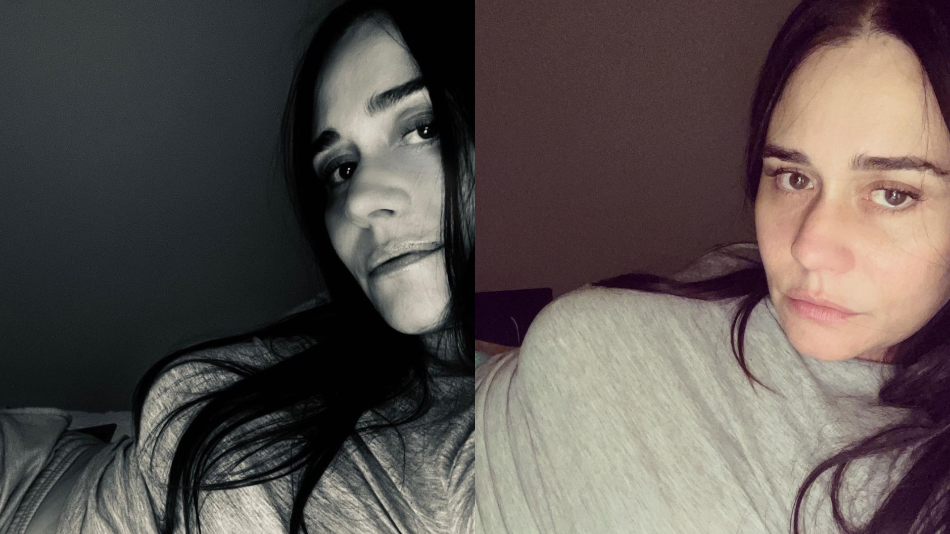 Alessandra Negrini sensualiza e deixa barriga de fora em cliques: ‘Maravilhosa’