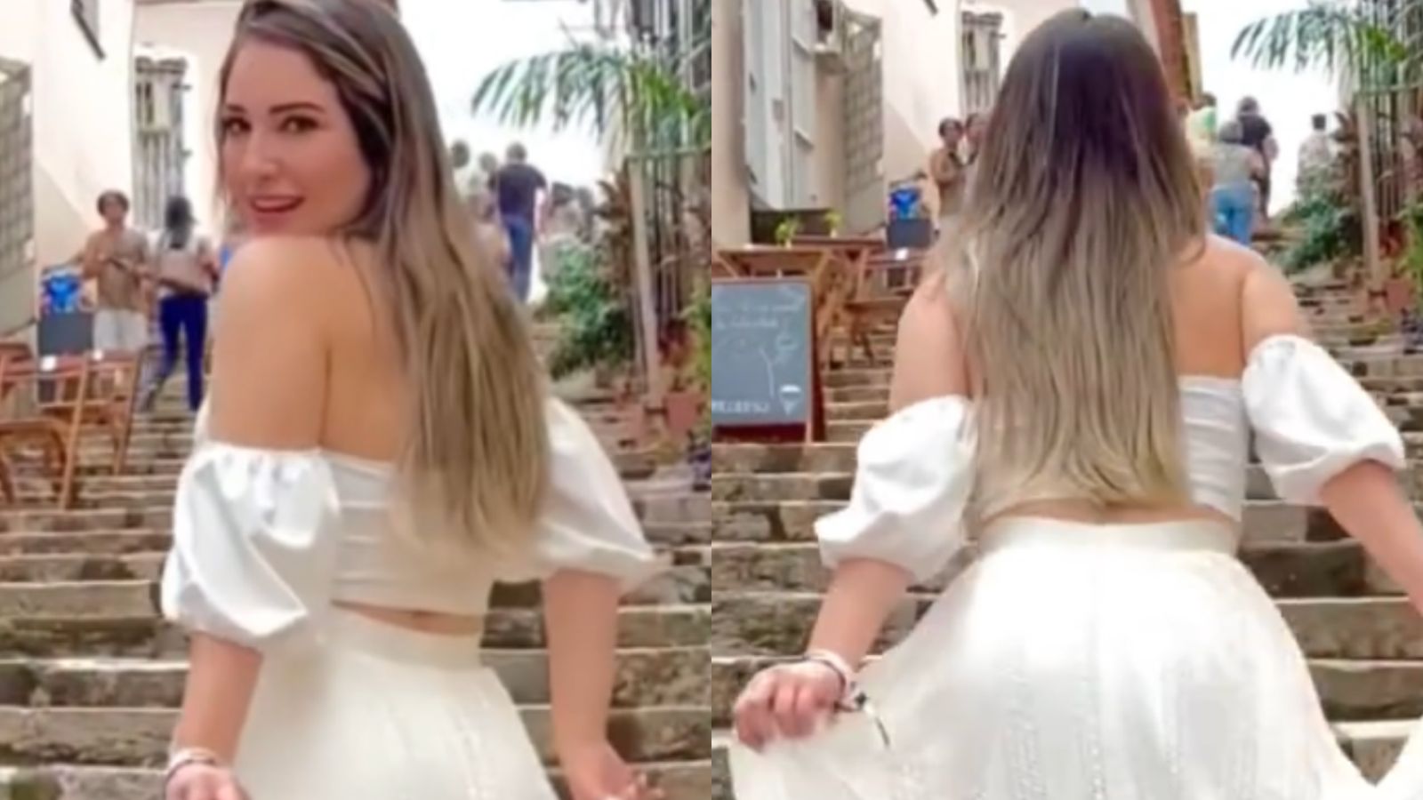 De cropped e saia transparente, Amanda Meirelles ultrapassa limites da beleza