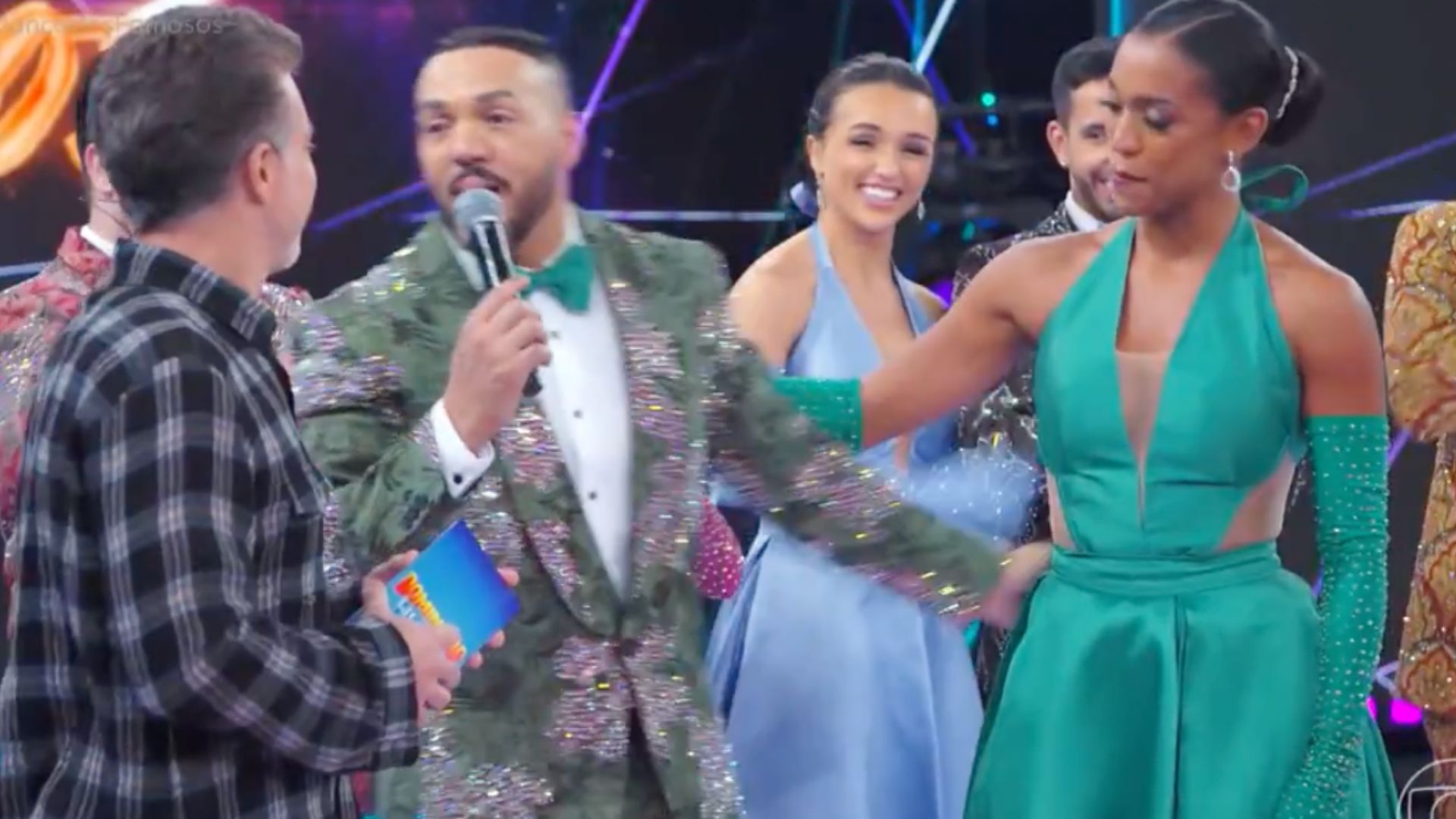 Eliminado do ‘Dança’, Belo surpreende bailarina e anuncia prêmio de consolação: “Comigo”