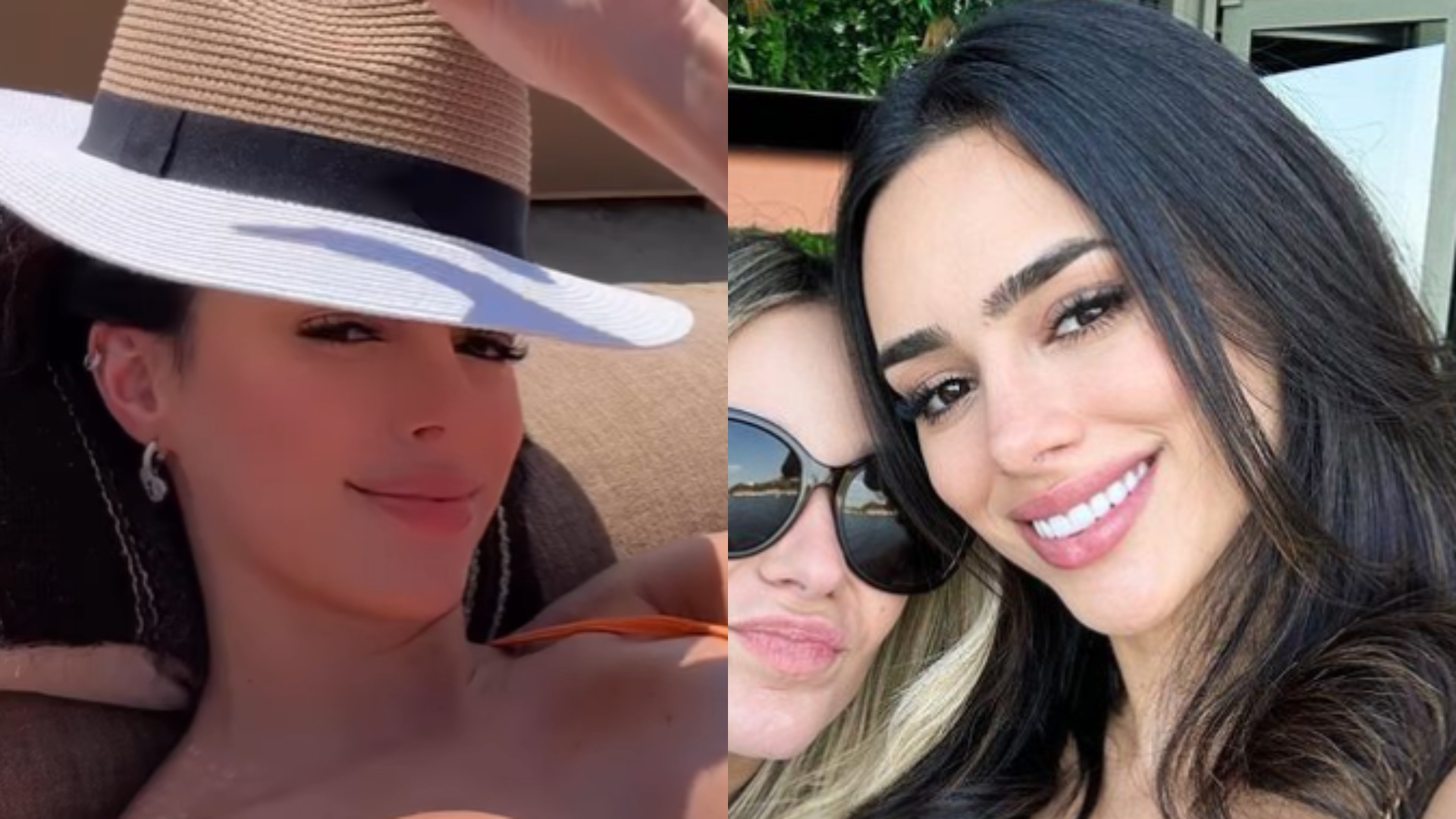 Grávida, Bruna Biancardi renova bronzeado no sol grego e deixa tatuagem à mostra