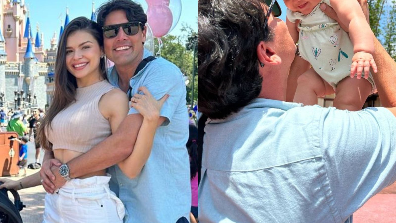 Bruno De Luca encanta ao posar com a família em Orlando: “Momentos incríveis”