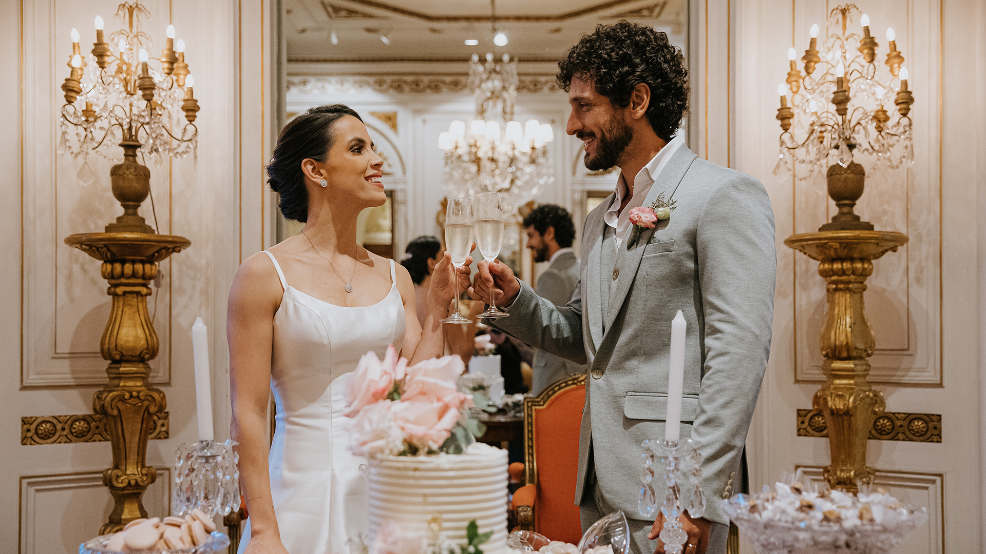 Boda discreta de Pérola Faria e Mario Bregieira