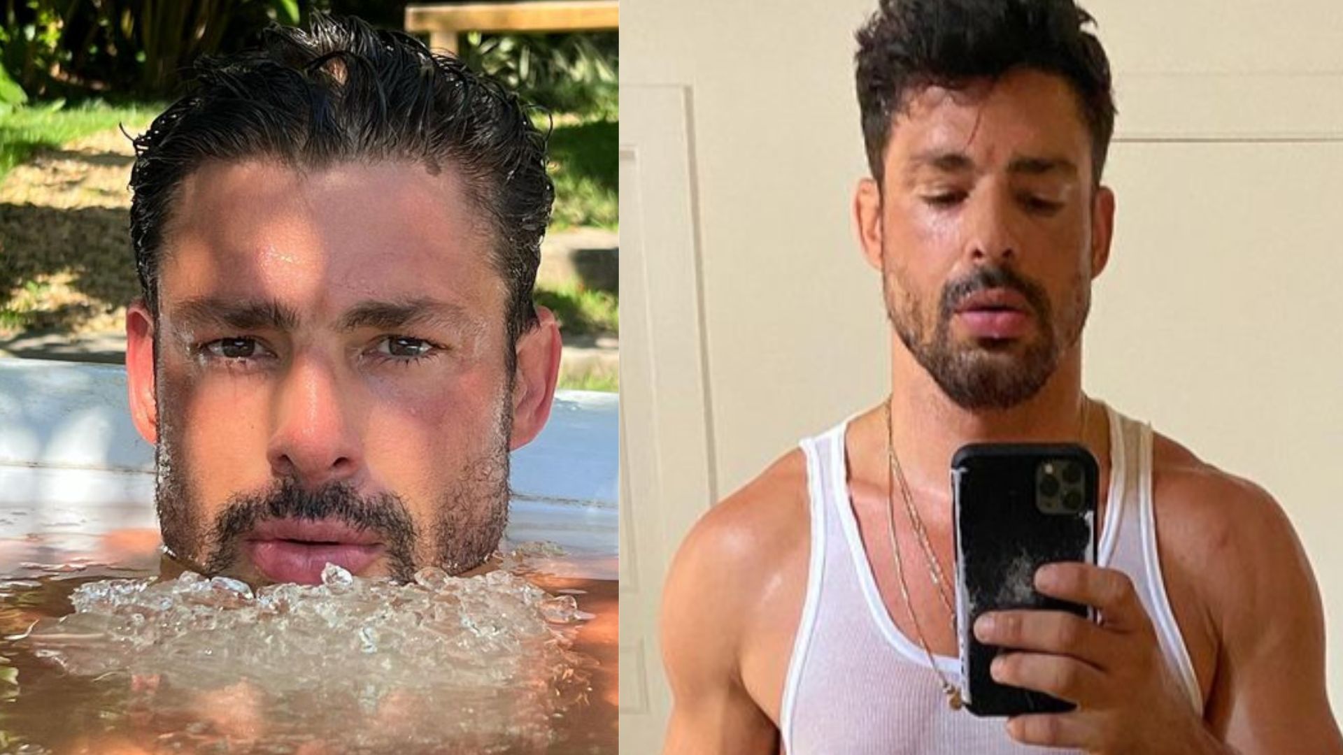 Cauã Reymond arranca suspiros ao posar com camisa molhadinha de suor: “Babando”
