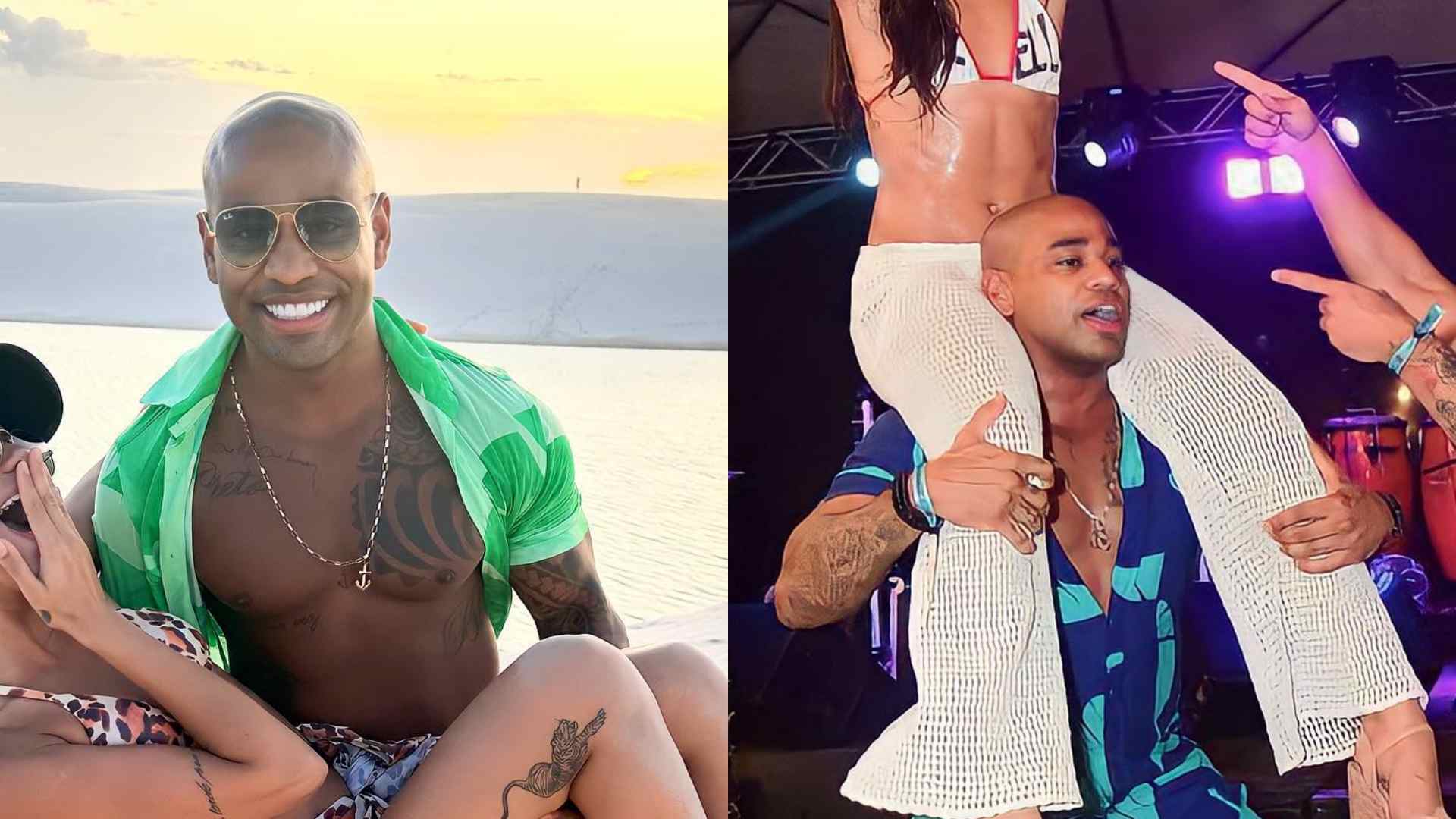 Cezar Black surge em momento descontraído com ex-BBB e se declara: “Sempre contigo”