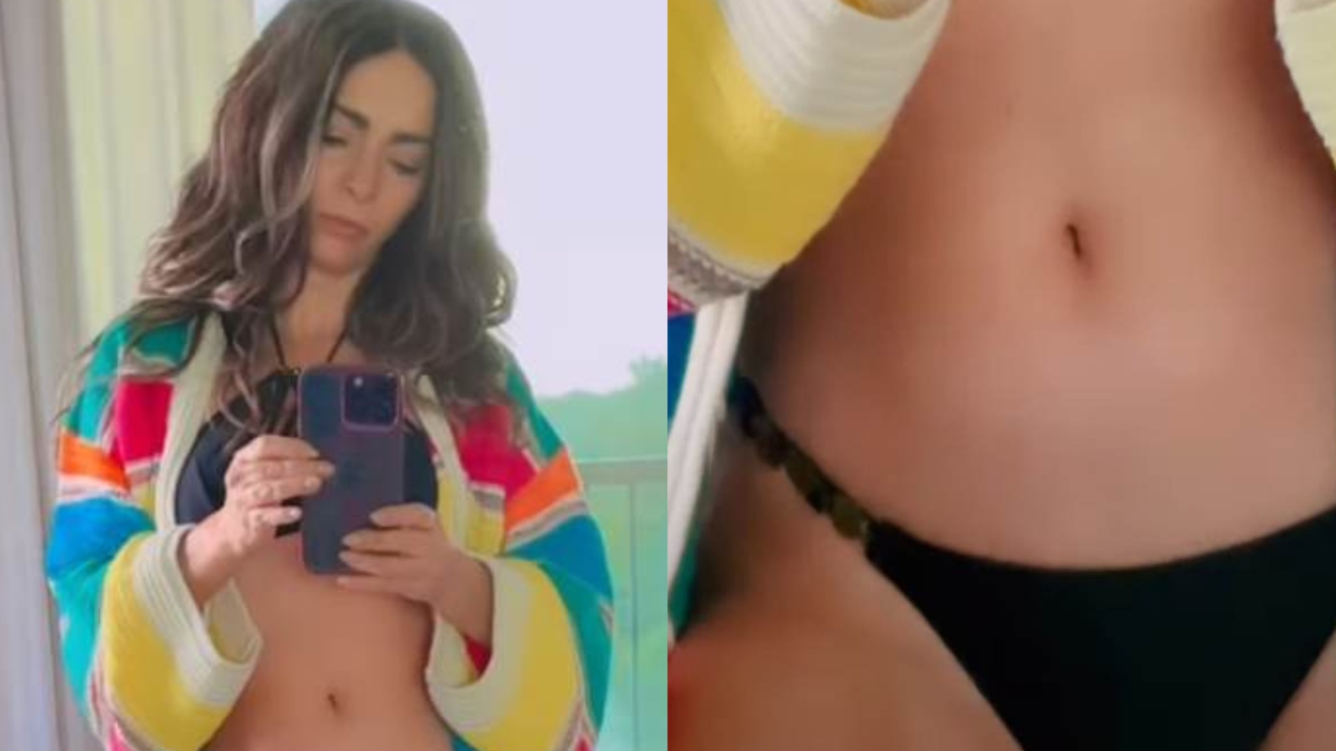 De biquíni no frio, Claudia Ohana dá show de beleza: ‘Sim, 60 anos’