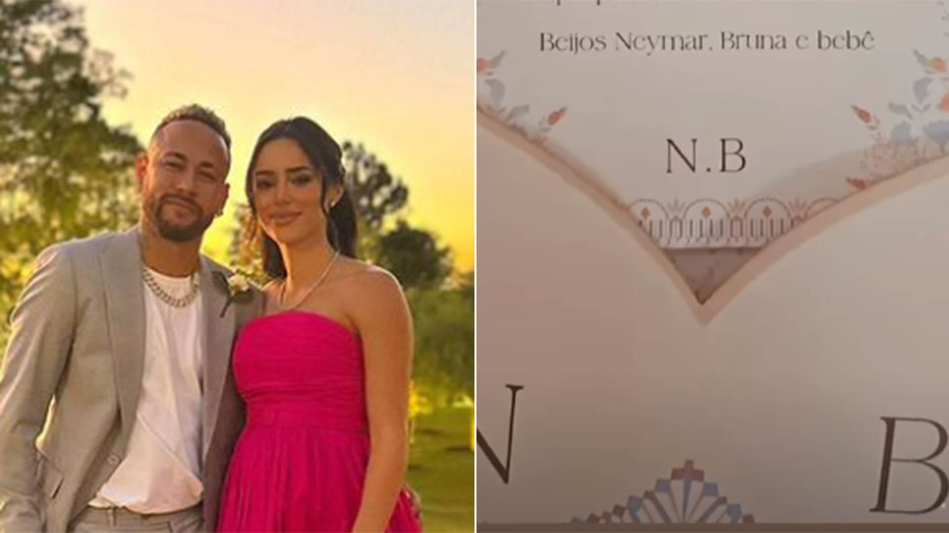 Neymar e Bruna Biancardi: Veja o convite para o chá revelação do primeiro filho deles