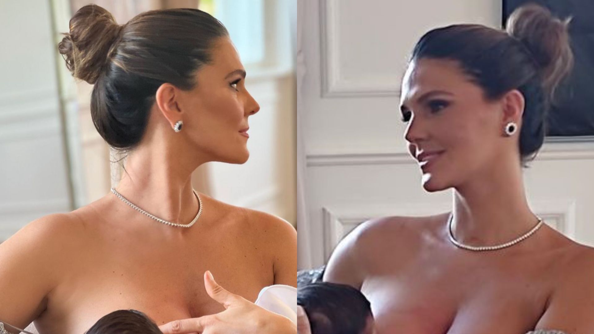 Daniella Sarahyba surge amamentando o filho e se derrete: “Não abro mão”