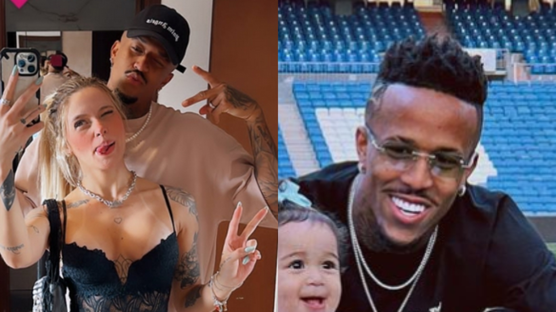 Éder Militão e namorada, Cássia Lourenço, posam em clique romântico