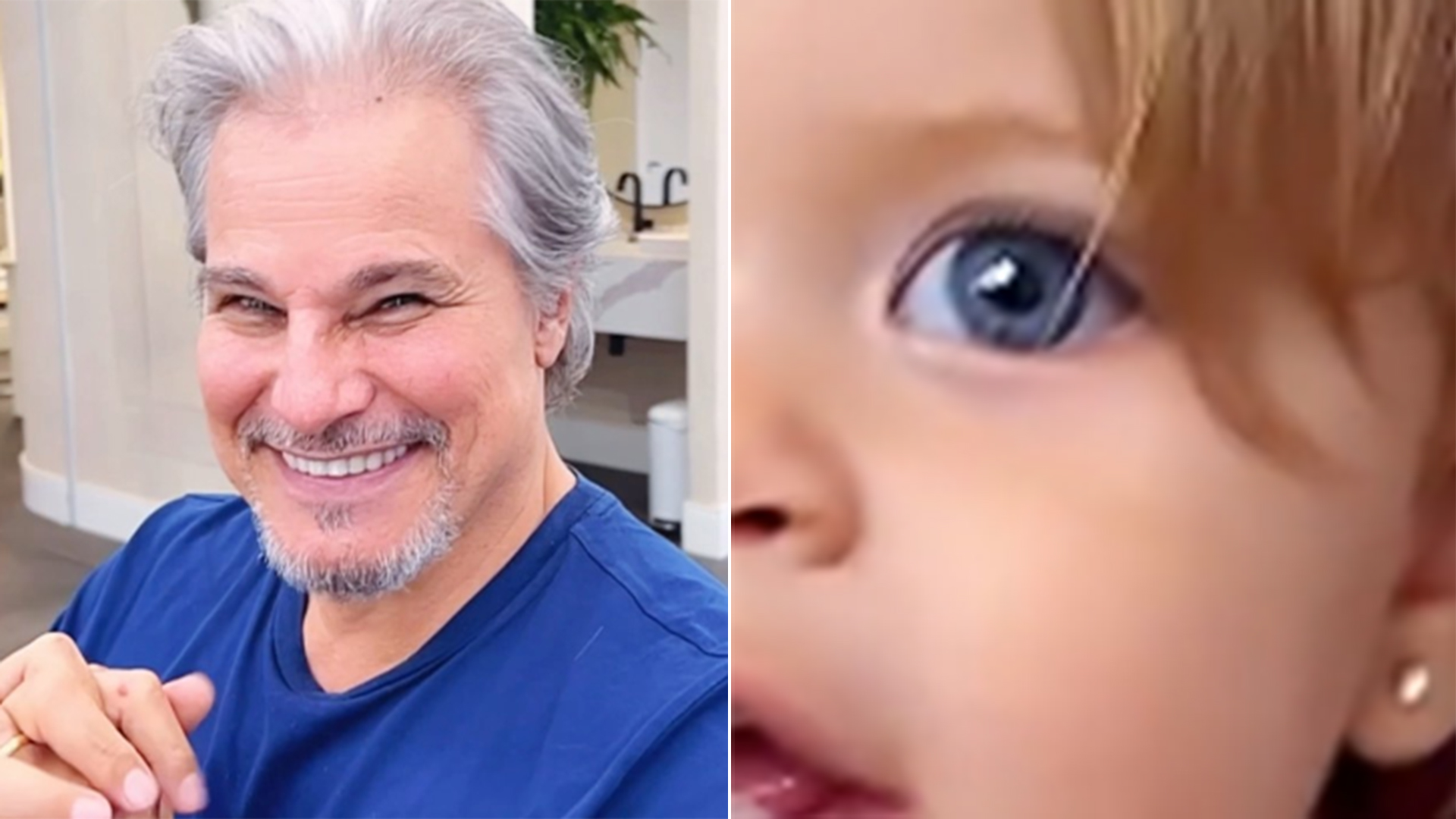 Edson Celulari se derrete ao ouvir a filha caçula falar o seu nome pela primeira vez: ‘Muito amor’