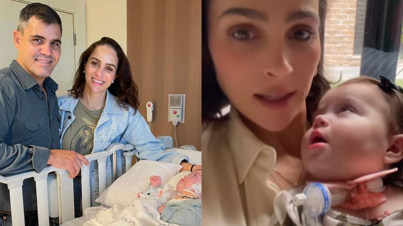 Esposa de Juliano Cazarré revela preocupação com saúde da filha: ‘Nunca se sabe’