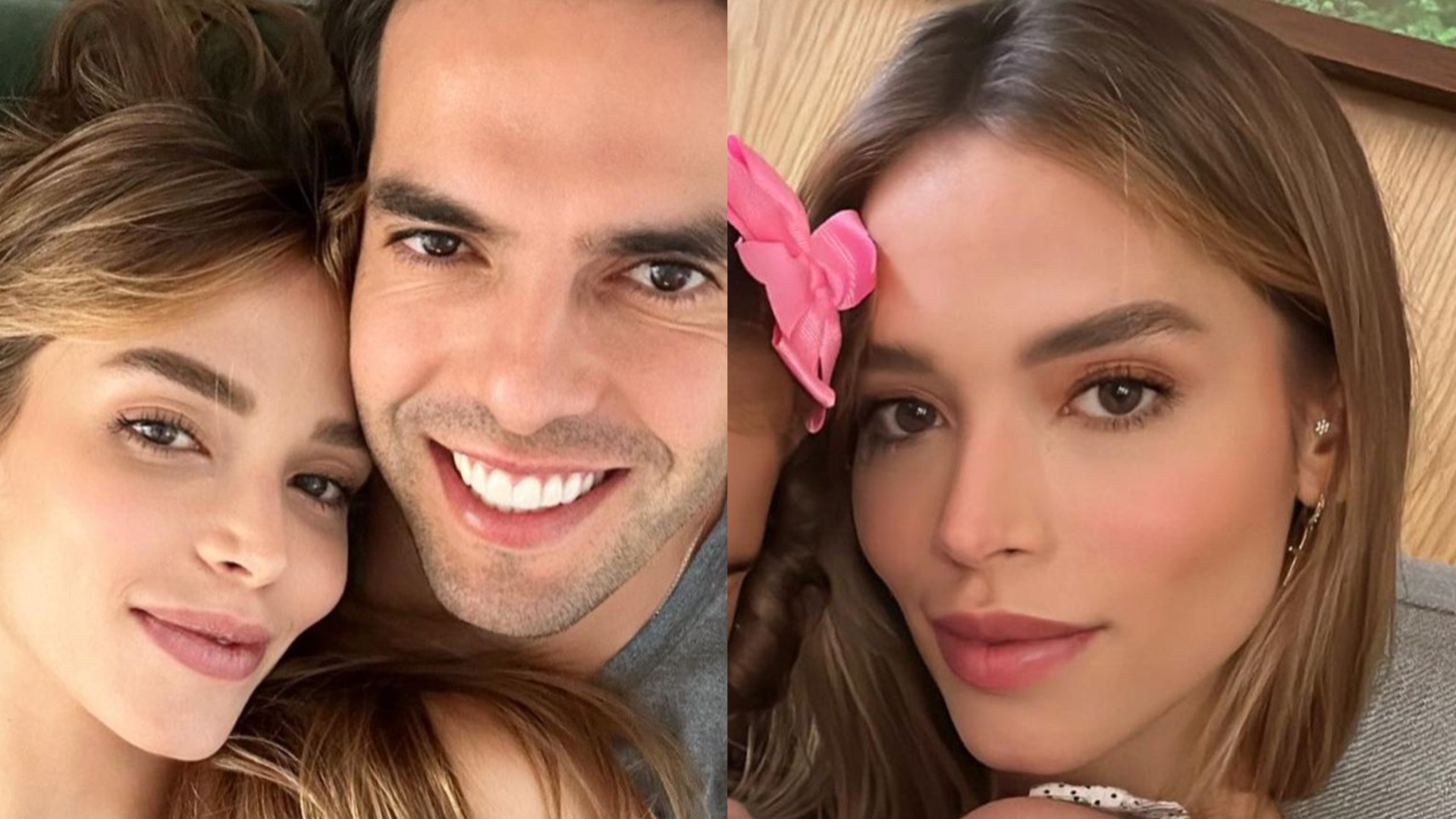 Esposa de Kaká encanta ao surgir com as duas filhas do casal: ”Tão parecidas”