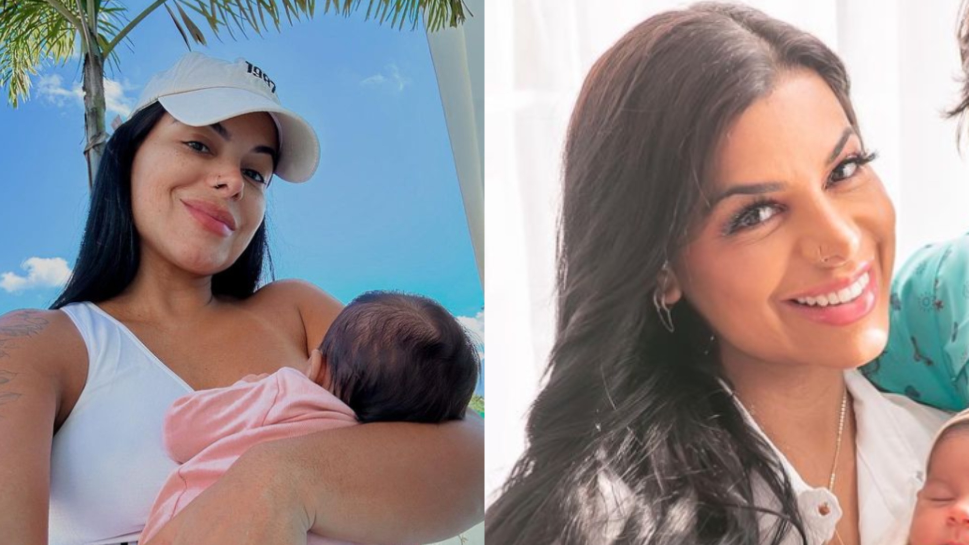Evelyn Regly celebra amamentação depois de retirada de próteses de silicone