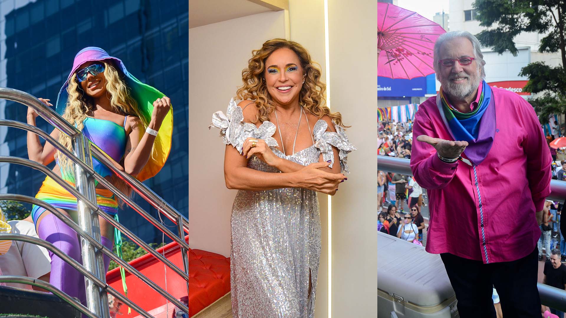 Famosos participam da Parada do Orgulho LGBTQIA+ em São Paulo