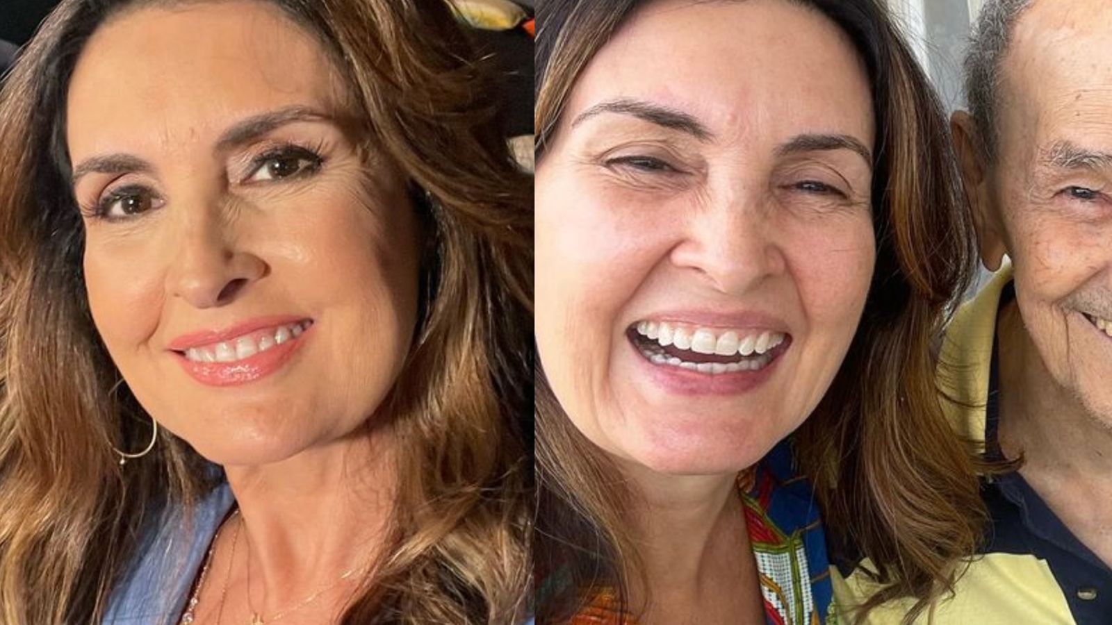 Fátima Bernardes encanta ao celebrar aniversário do pai: ‘Vai passar dos 100’