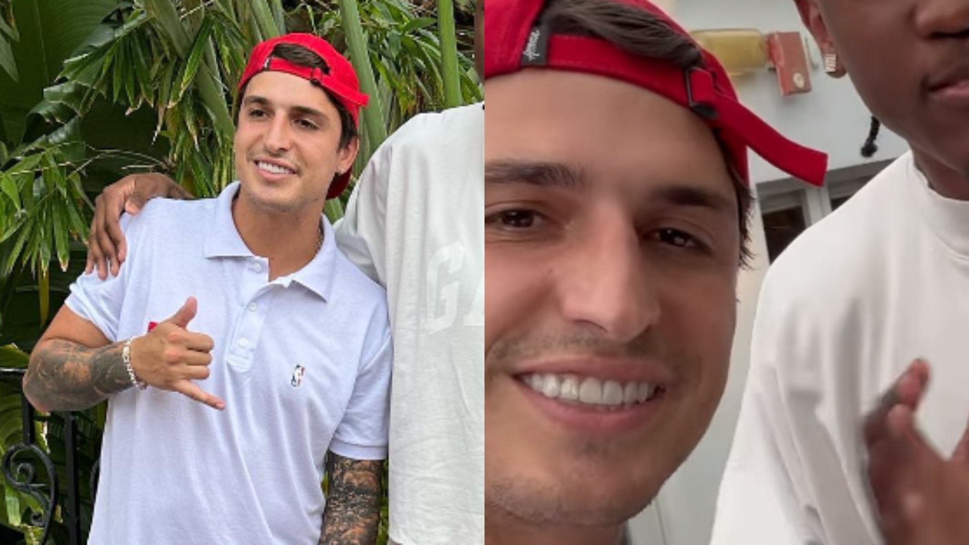 Felipe Prior surpreende com encontro inusitado com jogador da NBA