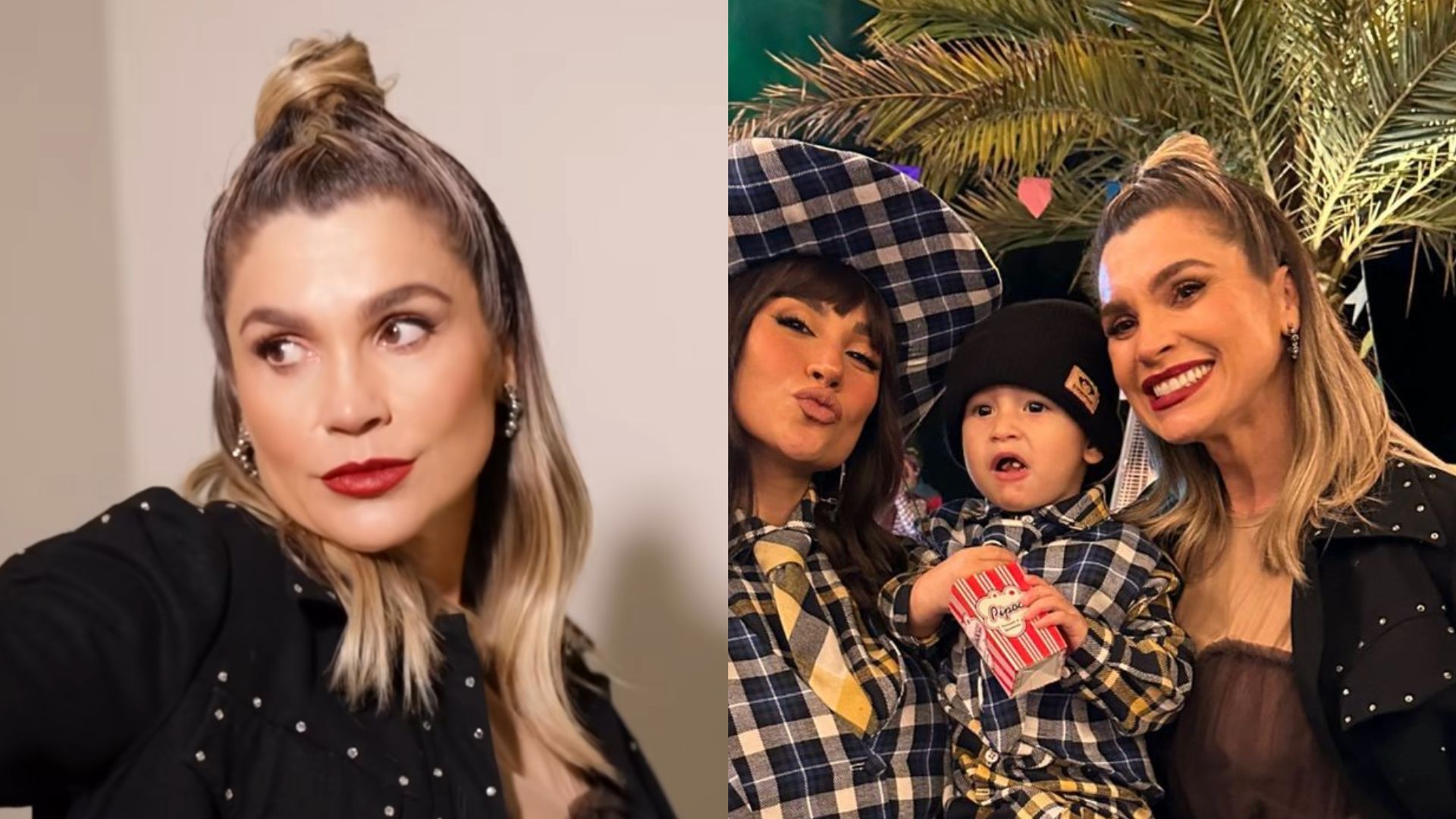 Flávia Alessandra dispensa look xadrez em festa junina: ‘Fiz diferente’