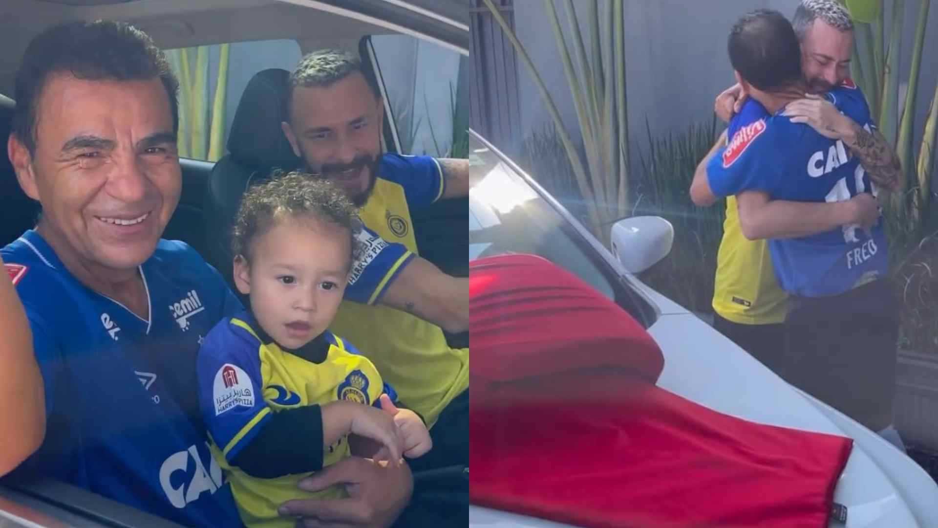 Fred Bruno mostra reação do pai ao ganhar carrão de presente de aniversário