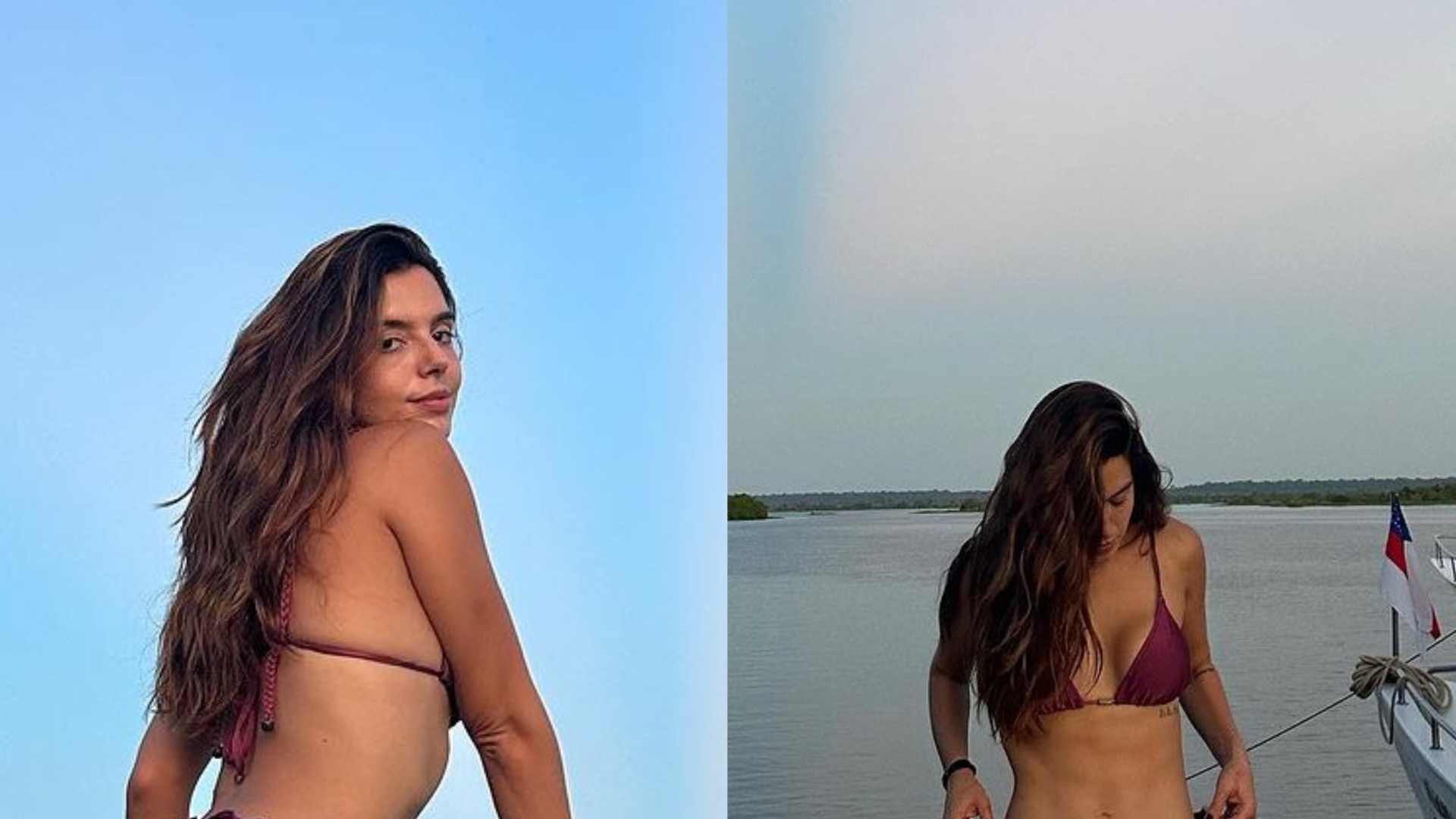 De biquíni cavado, Giovanna Lancellotti ostenta corpaço em viagem ao Amazonas: ”Poderosa”