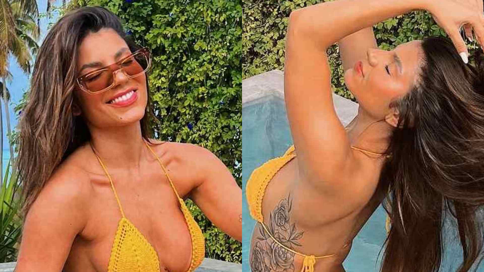 Ex-BBB Hariany Almeida exibe curvas impecáveis em cliques de biquíni: “Corpão”