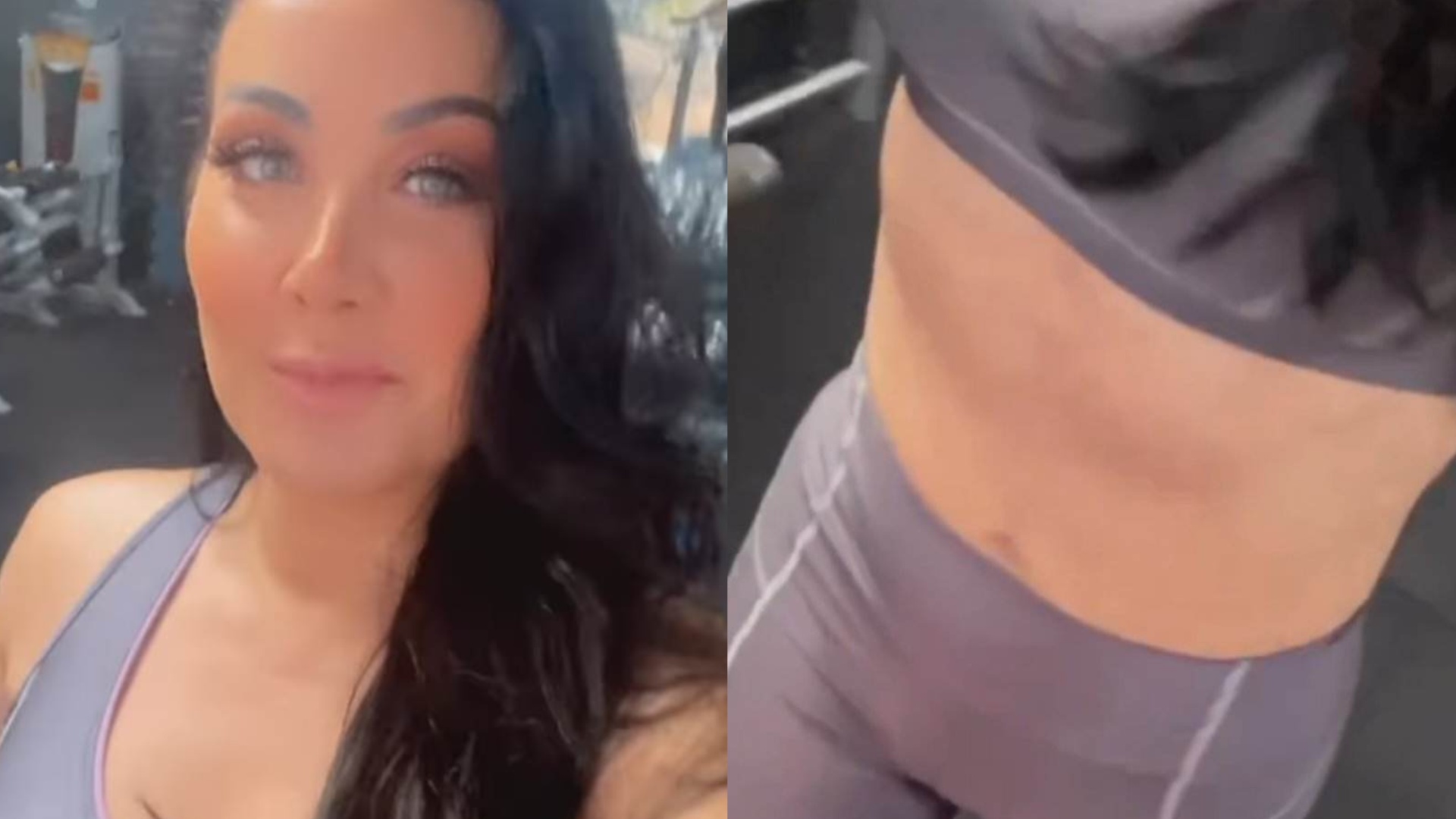 Durinha! Helen Ganzarolli surpreende com barriga torneada na academia
