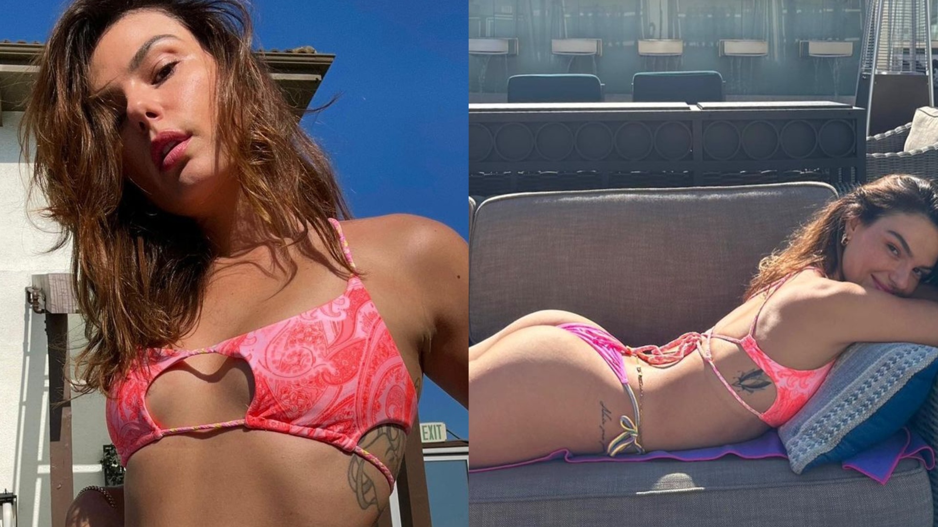 De biquíni aberto e minissaia, Isis Valverde comove com beleza: ‘Maravilhosa’